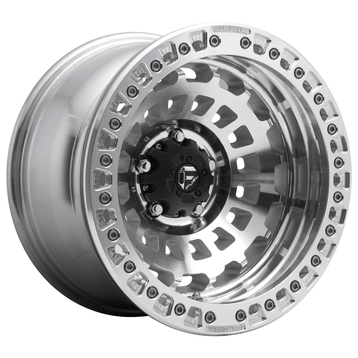 Fuel ZEPHYR BEADLOCK Gloss Machined 6x139.7 Wheels - product view 2