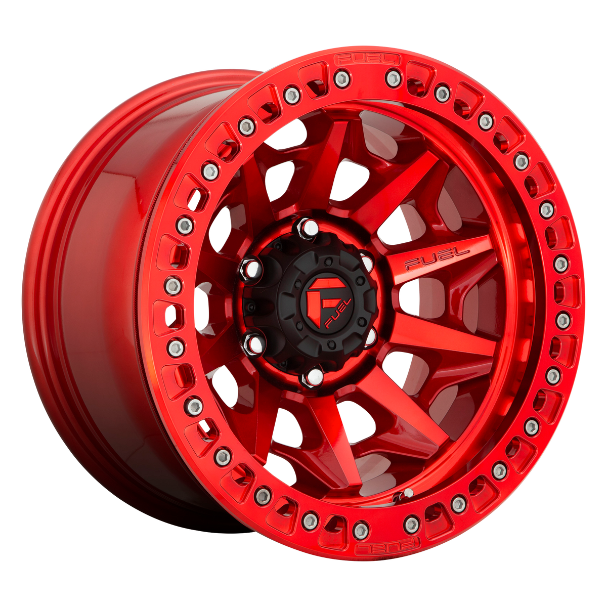 Fuel COVERT BEADLOCK Candy Red 6x139.7 Wheels - product view 2