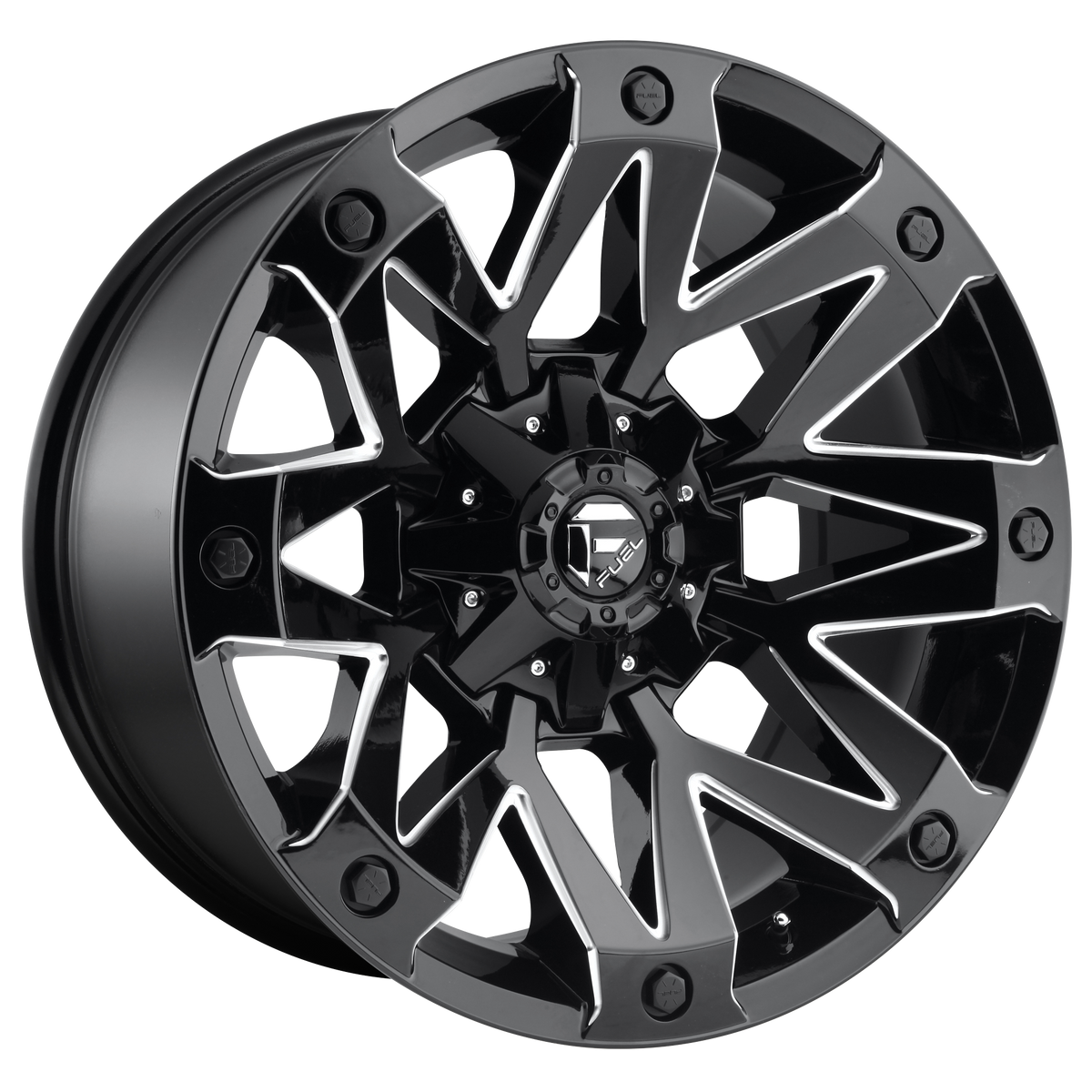 Fuel AMBUSH Gloss Black Milled 6x139.7 Wheels - product view 1