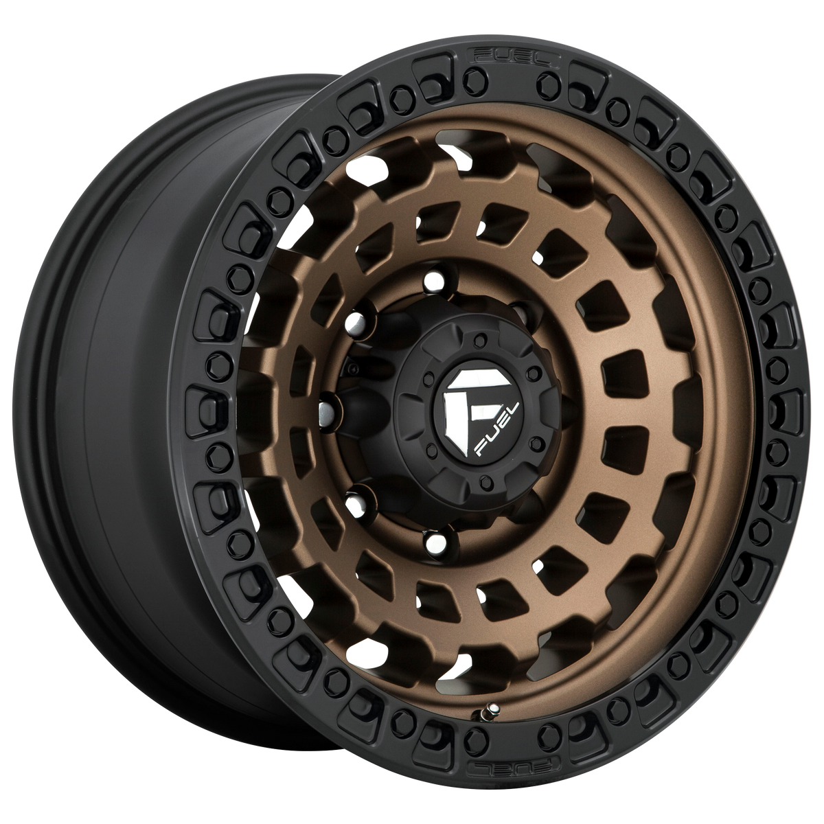 Fuel ZEPHYR Matte Bronze Black Bead Ring 6x139.7 Wheels - product view 2
