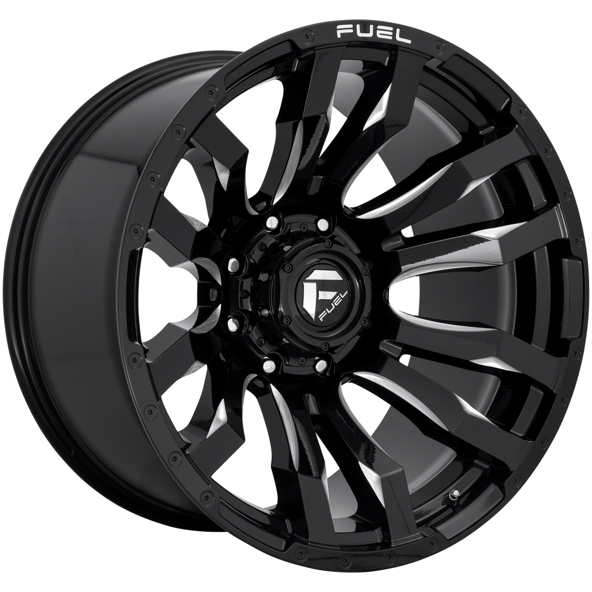 Fuel BLITZ Gloss Black Milled 6x139.7 Wheels - product view 2
