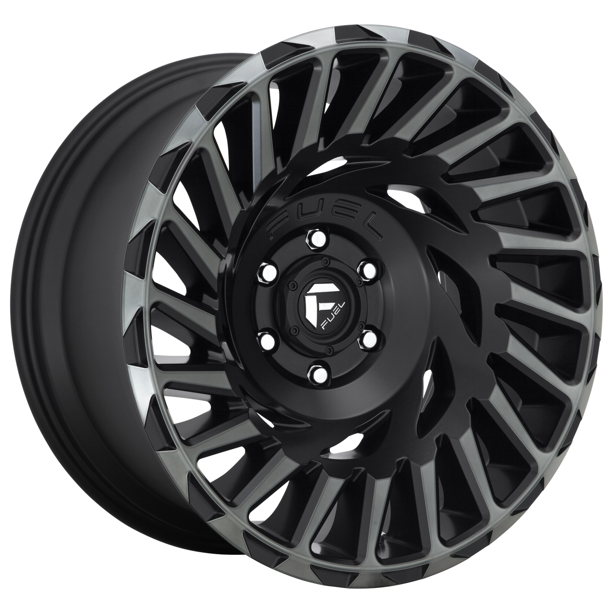 Fuel CYCLONE Matte Mach Double Dark Tint 6x139.7 Wheels - product view 2