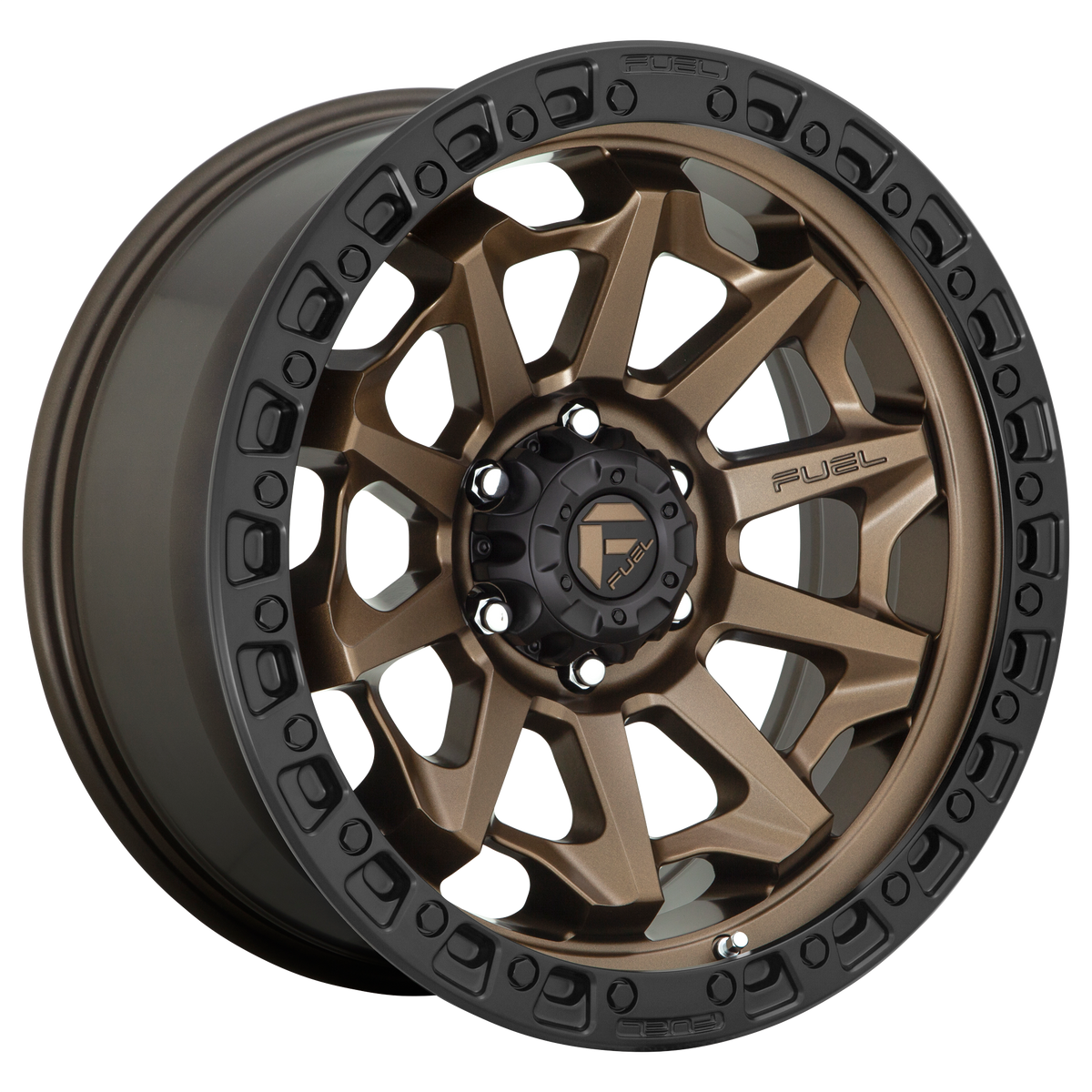 Fuel COVERT Matte Bronze Black Bead Ring 6x139.7 Wheels - product view 4