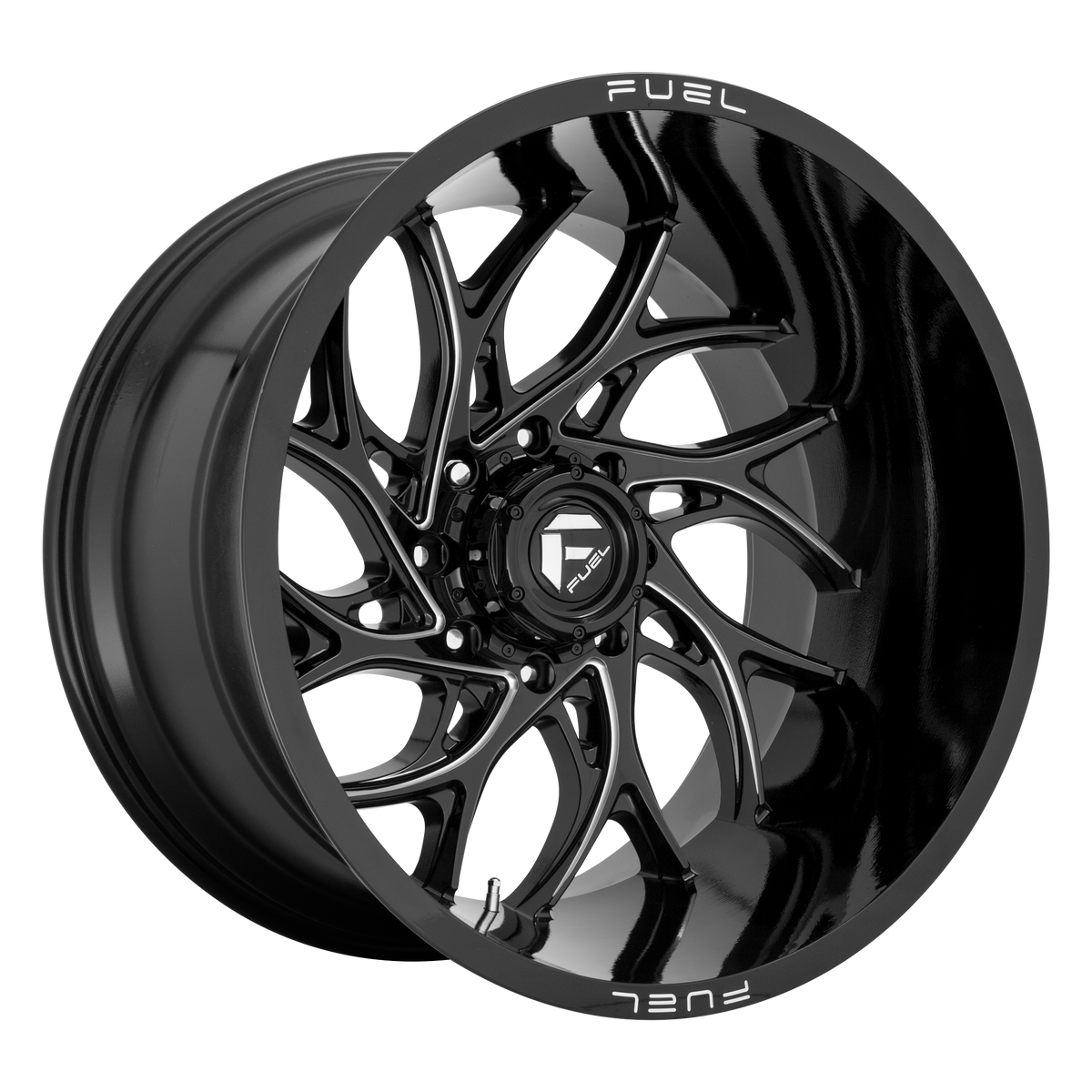 Fuel RUNNER Gloss Black Milled 6x139.7 Wheels - product view 4