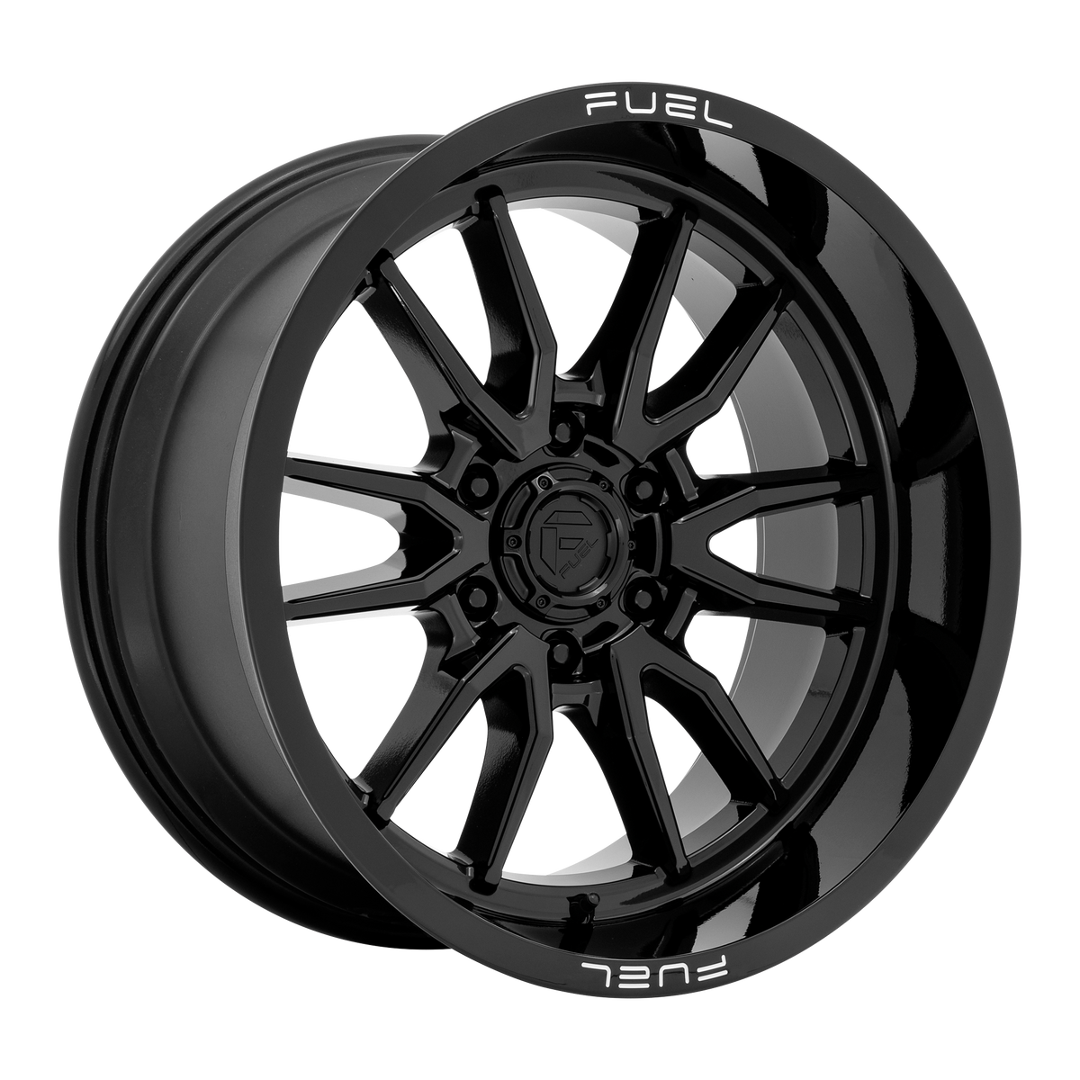 Fuel CLASH Gloss Black 6x139.7 Wheels - product view 4