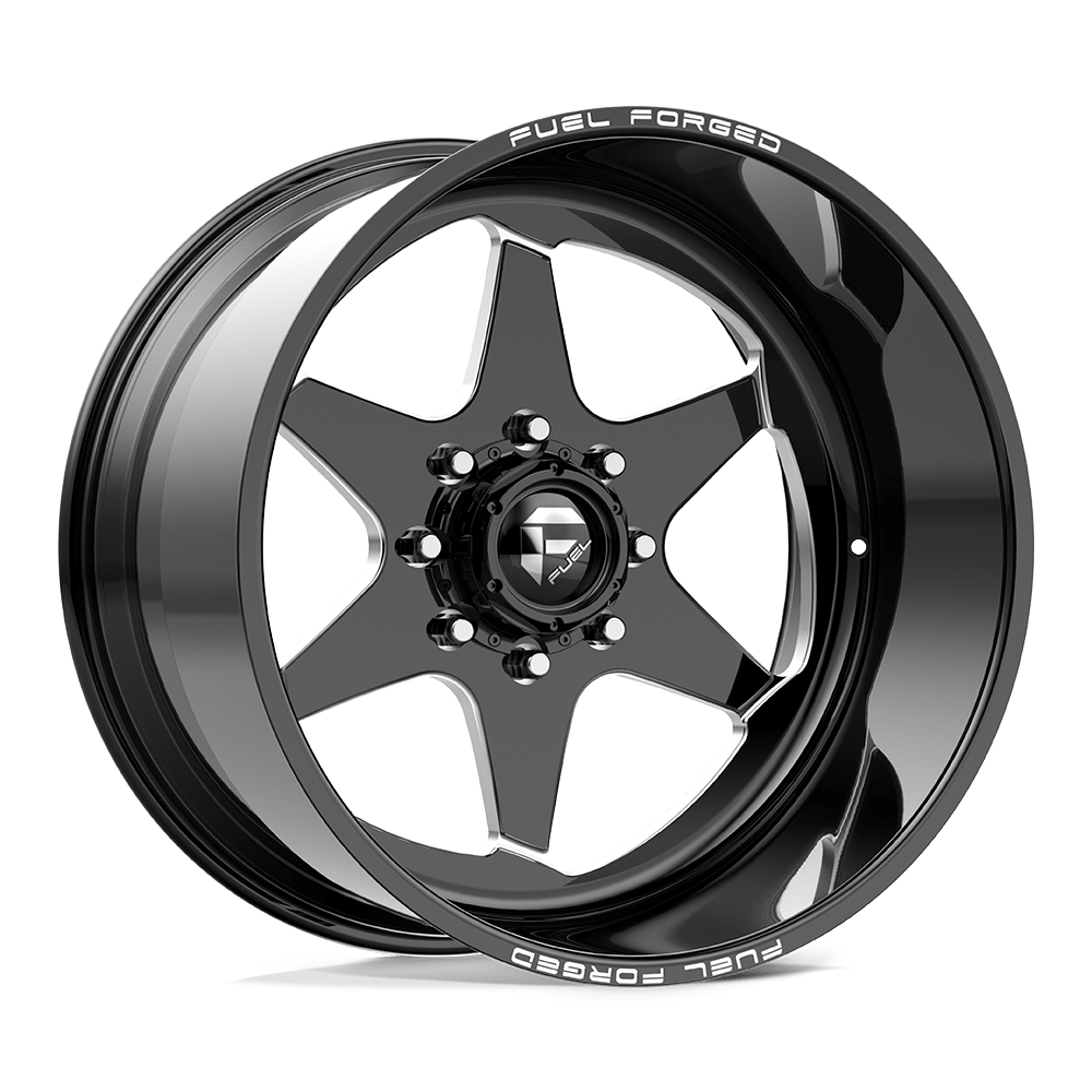 Fuel FF115 Gloss Black Mill-Mach 6x139.7 Wheels - product view 1
