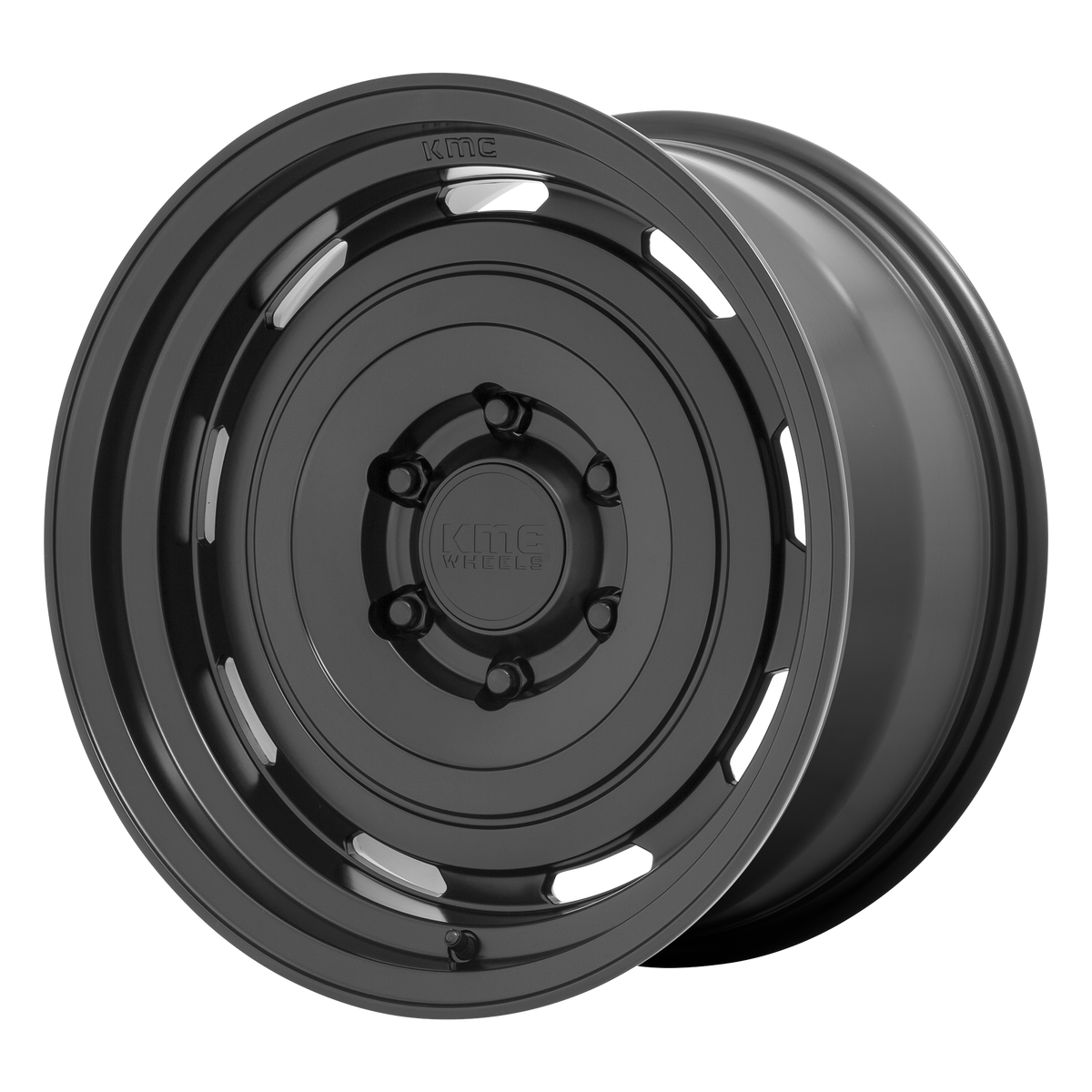 KMC ROSWELL Satin Black 6x139.7 Wheels - product view 2