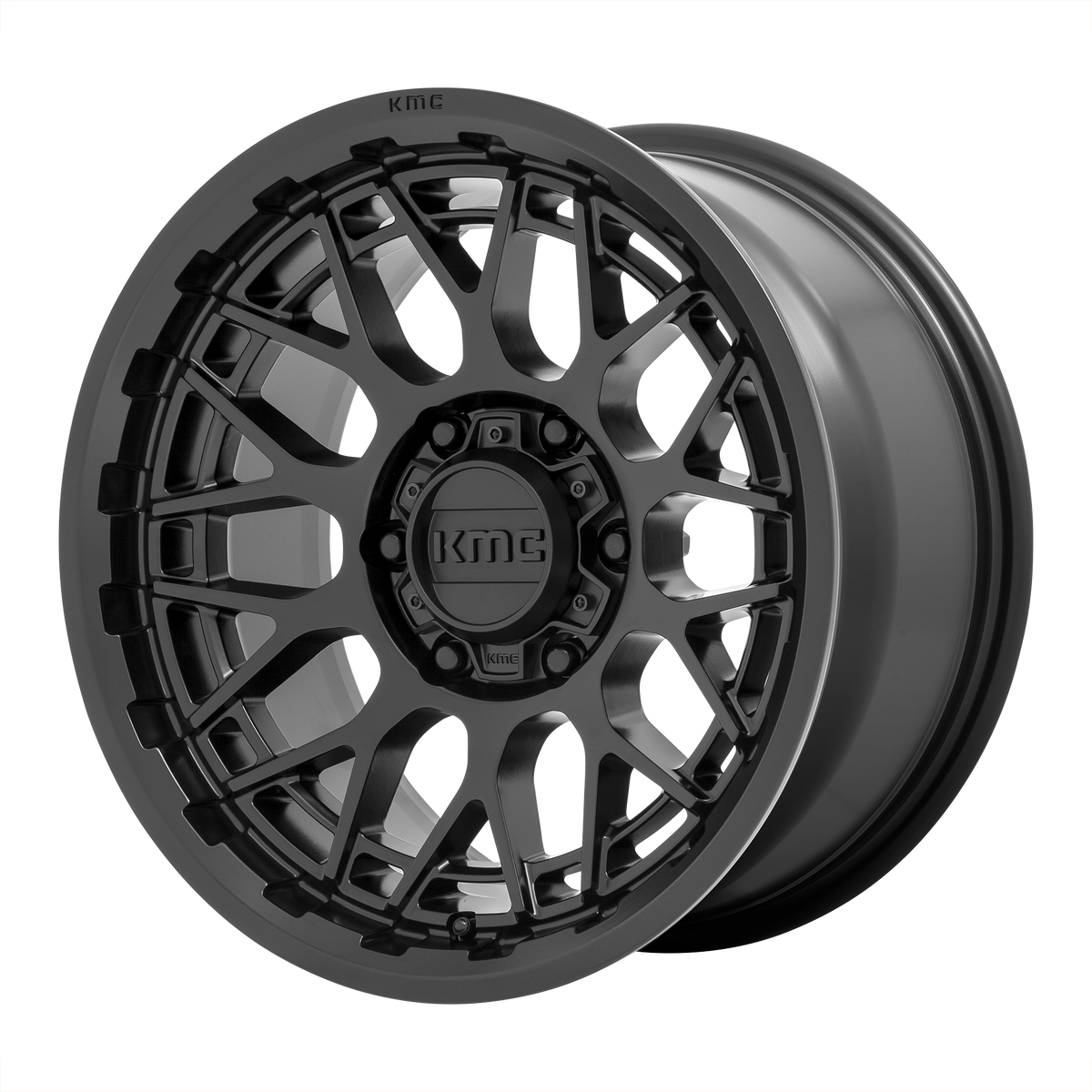 KMC TECHNIC Satin Black 6x139.7 Wheels - product view 2