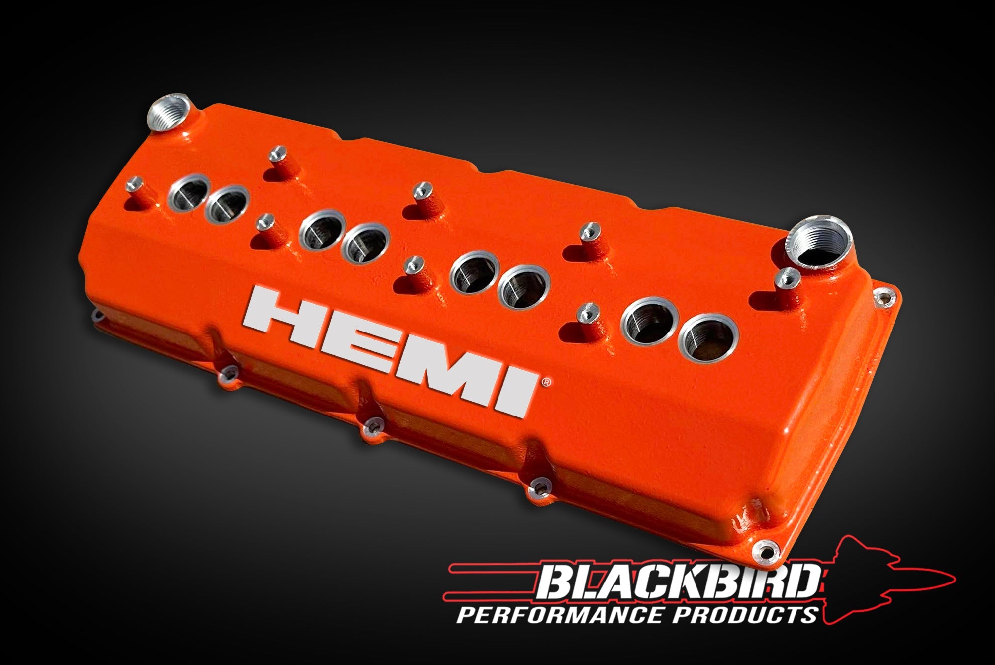 Blackbird Performance Hemi Logo Cast Valve Covers