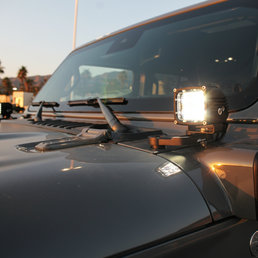 2017+ Jeep Wrangler (JL) Hood Mount/Ditch Lights