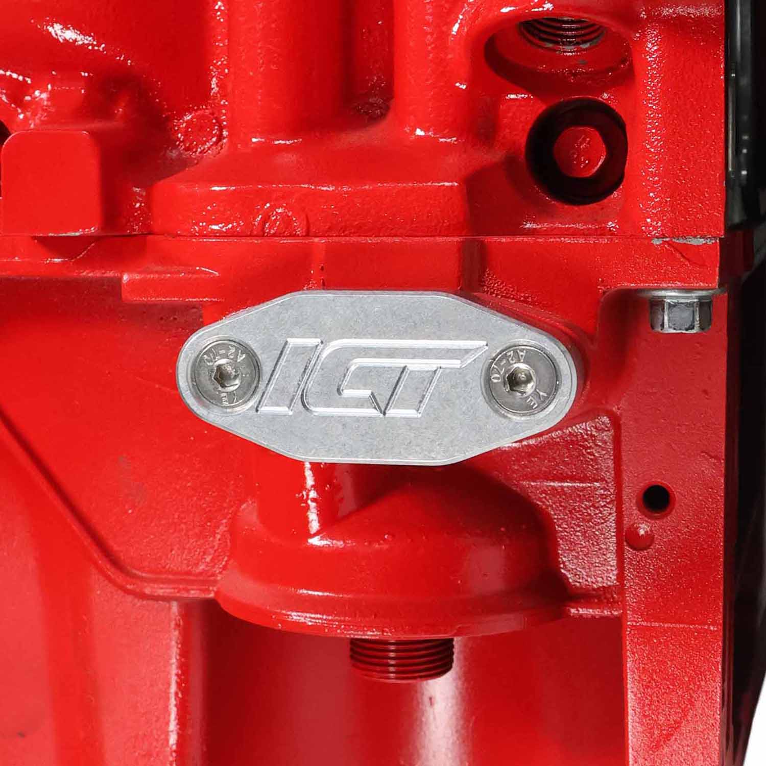 ICT Billet LS Oil Cooler Delete Plate LS LS1 LSX LS3 LQ4 LQ9 LR4 LS6 Port Line