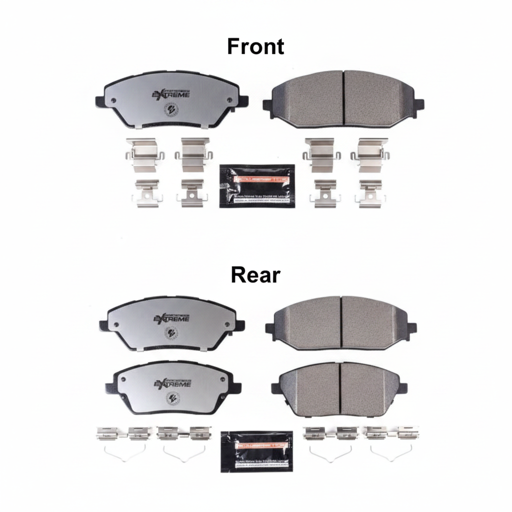 PowerStop Z36 Front and Rear Brake Pads for 2021-2027 Ram TRX & RHO