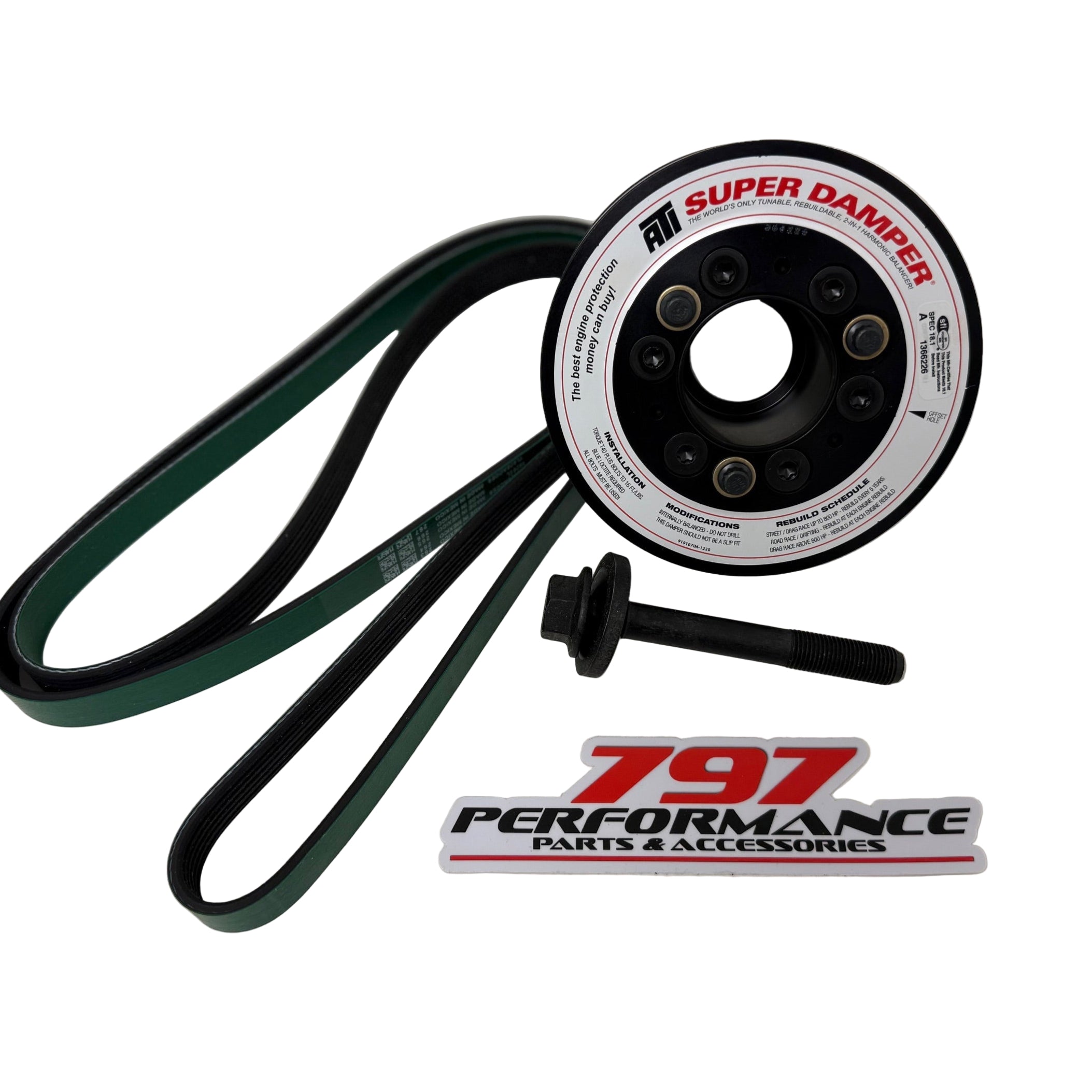 ATI SUPER DAMPER SFI 2011-2023  5.7 & 6.4 Dodge Charger / Challenger / 300  HEMI 15% Underdrive
