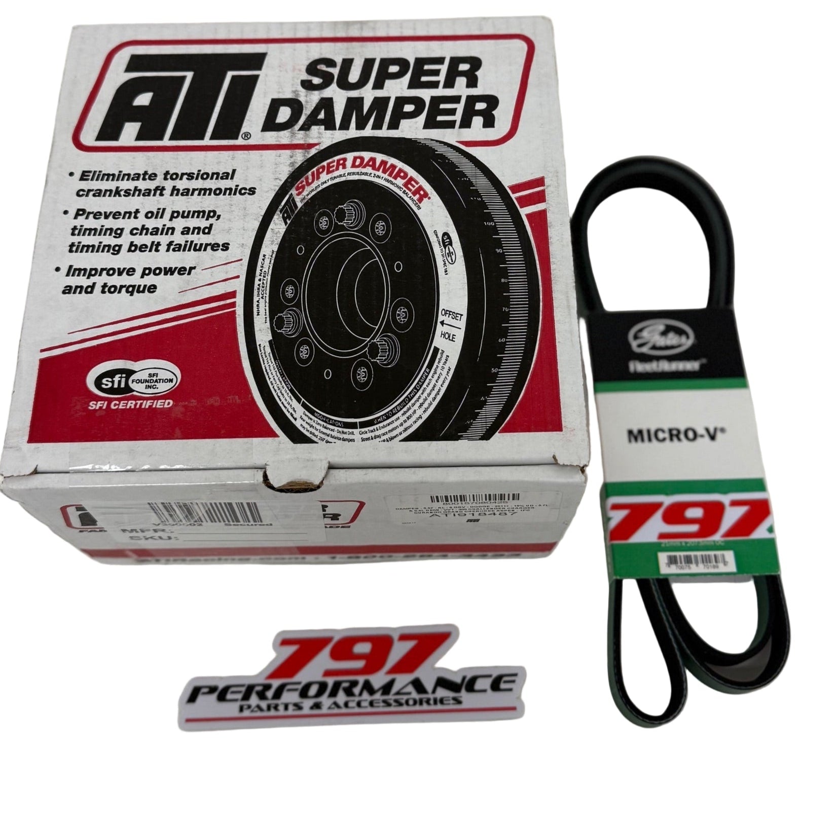 ATI SUPER DAMPER SFI 2011-2023  5.7 & 6.4 Dodge Charger / Challenger / 300  HEMI 15% Underdrive
