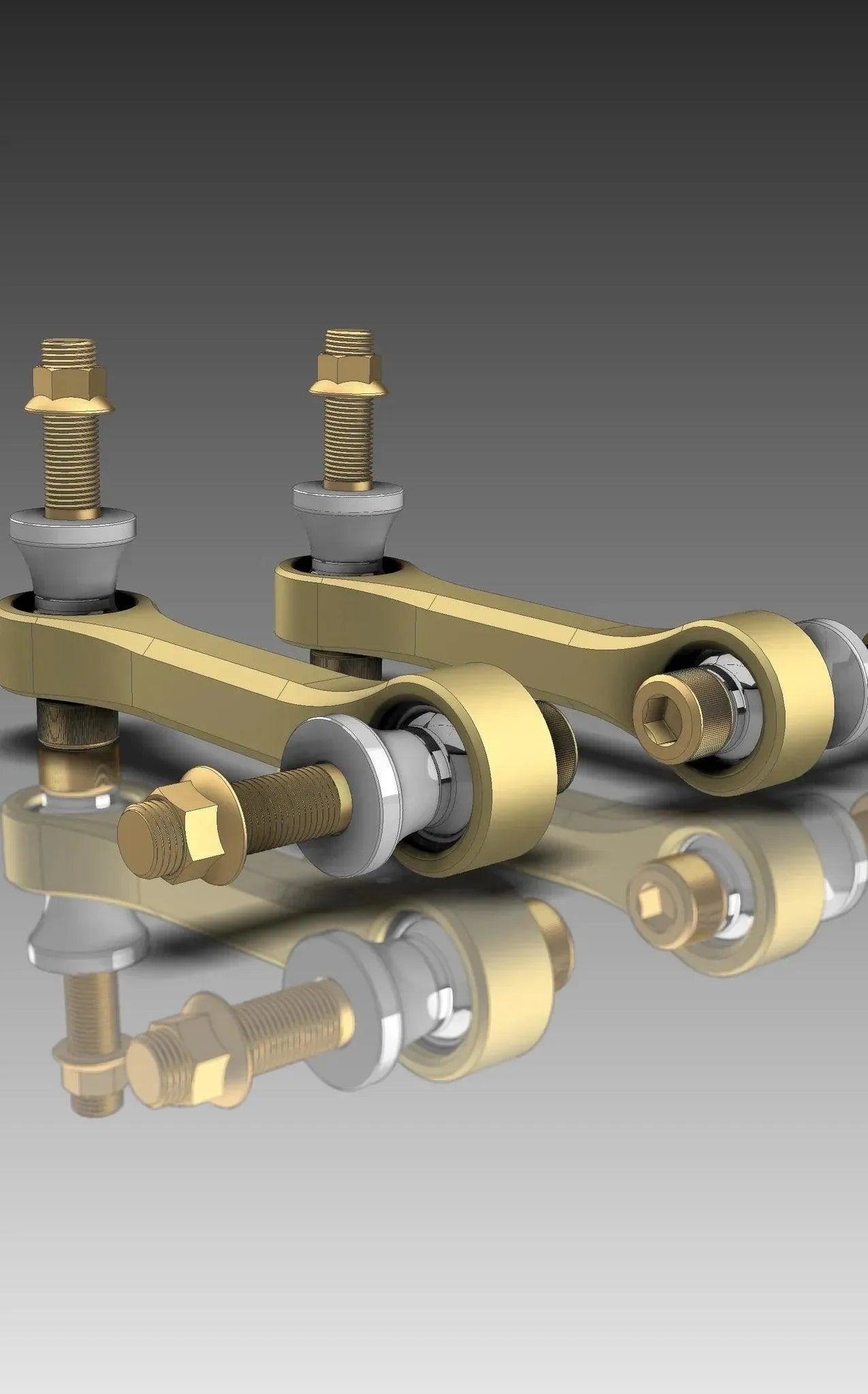 Kibbetech Billet Aluminum Sway Bar End Links 2021-2024 Ram TRX & 2025 Ram RHO