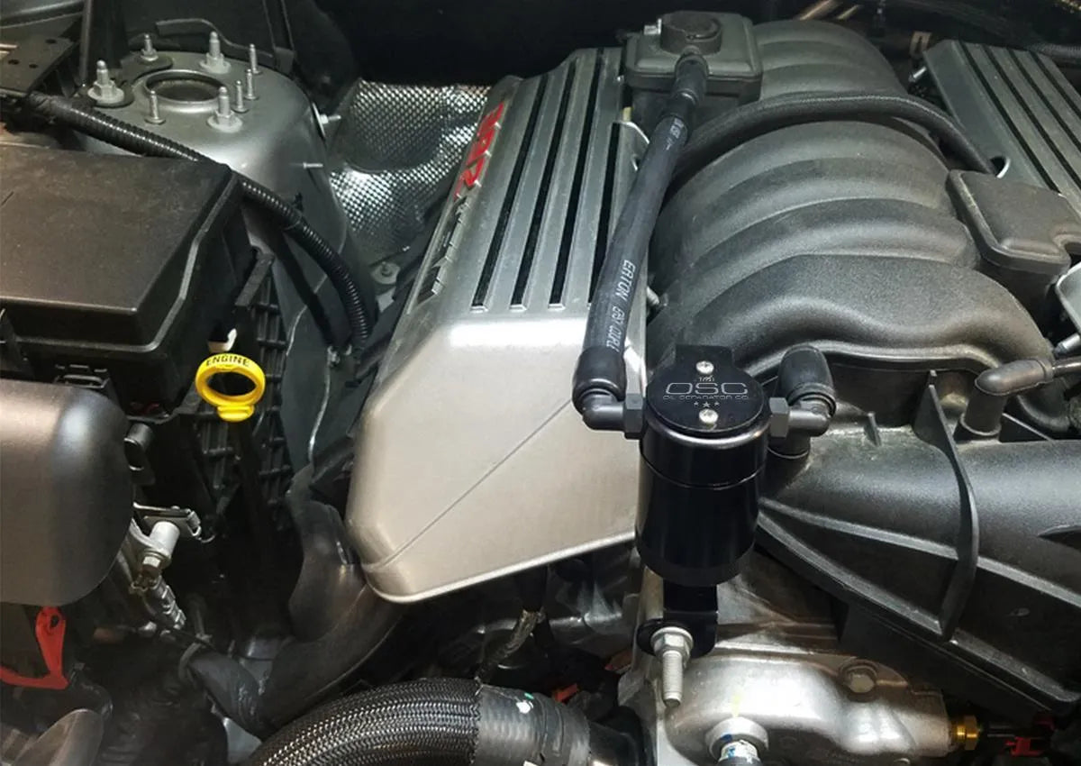 J&L 11-23 Grand Cherokee/ Durango SRT 6.4 L Hemi Passenger Side Oil Separator / Catch Can 3.0