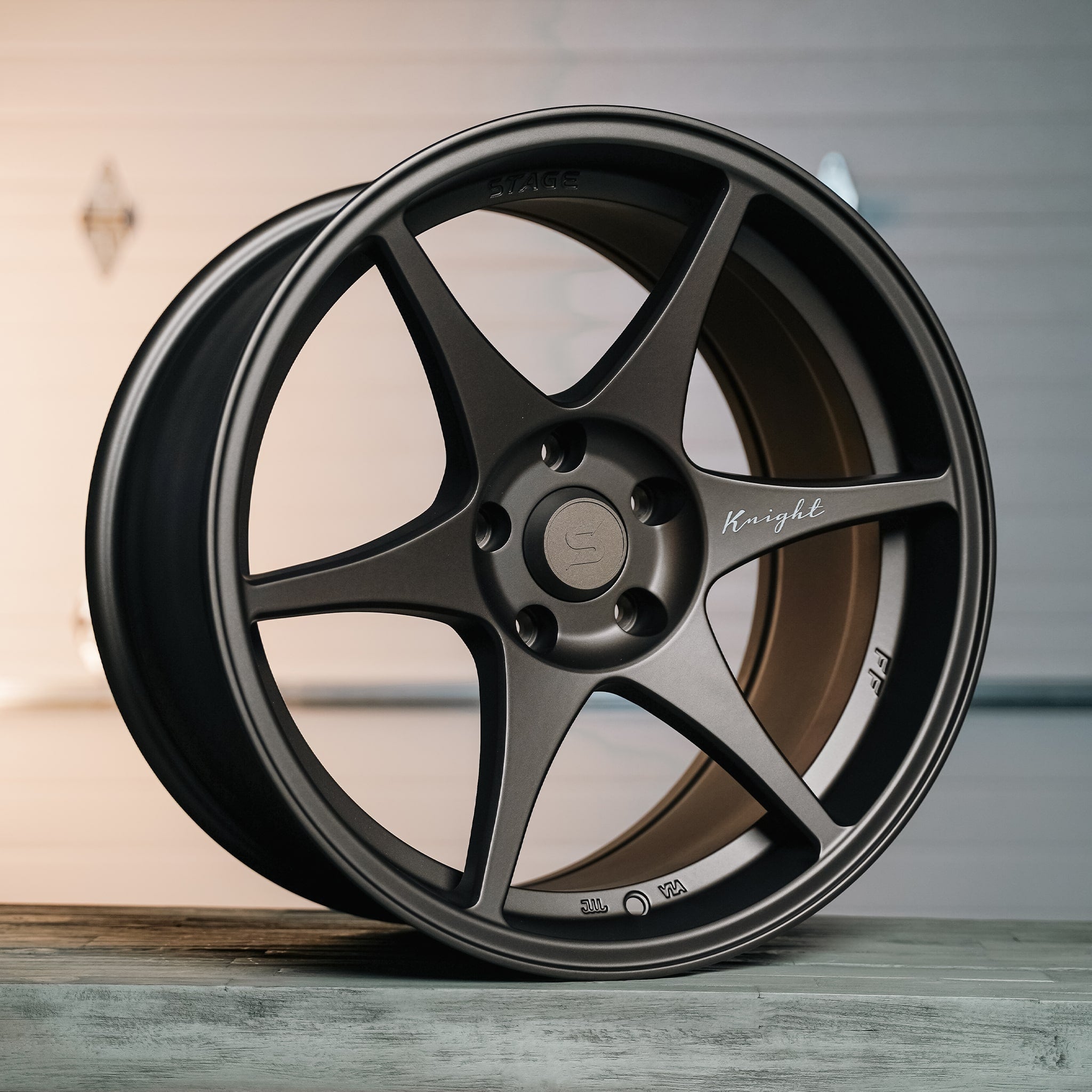 Stage Wheels Knight 18x9.5 +12mm 5x120 CB: 74.1 Color: Matte Bronze