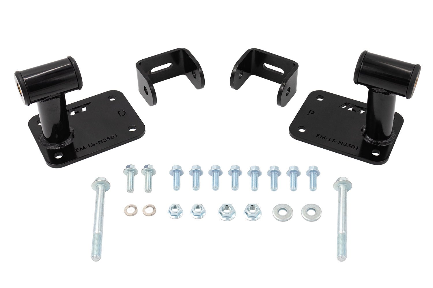 ICT Billet LS Swap Engine Mount Kit compatible with Nissan 350z and Infinity G35