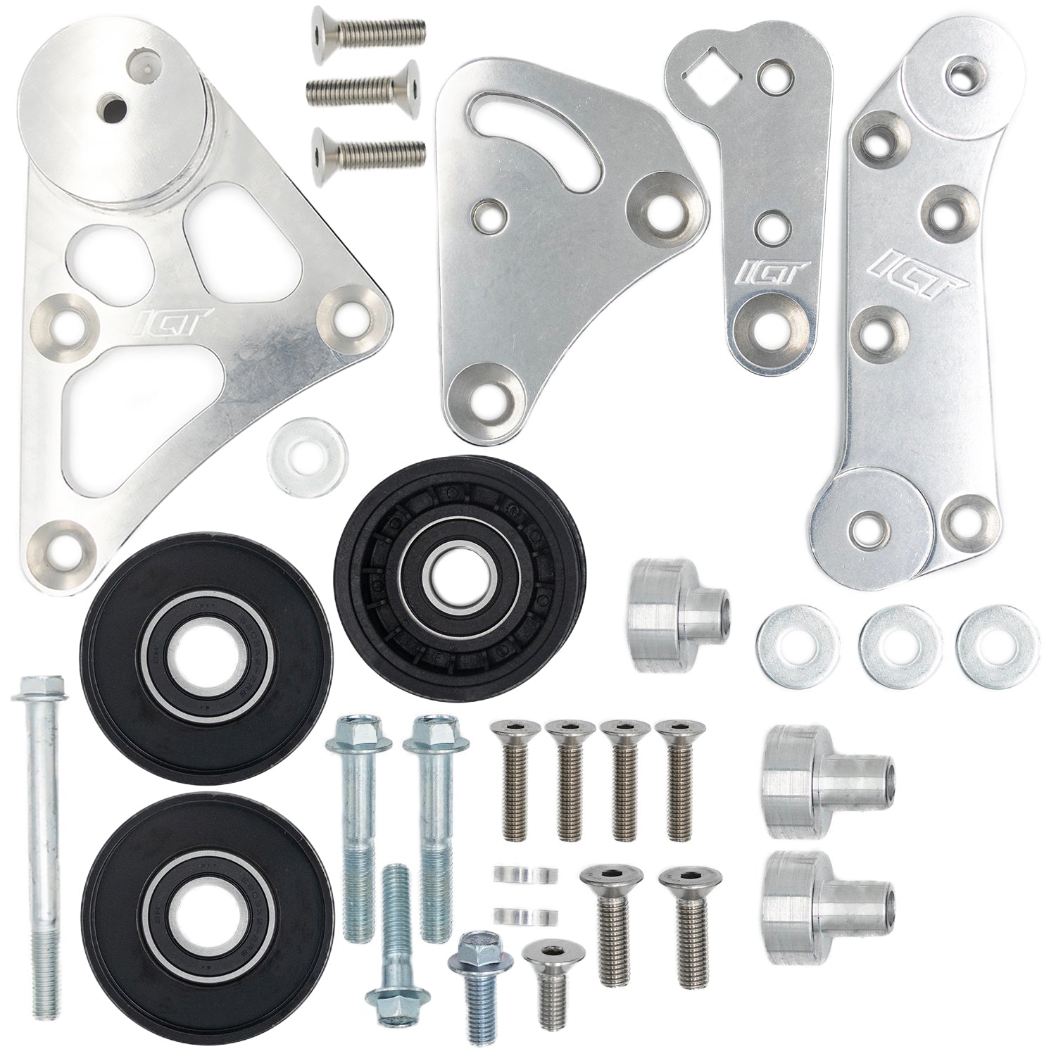 ICT Billet LSA 8 Rib Idler and 6 & 8 Rib Belt Tensioner Bracket
