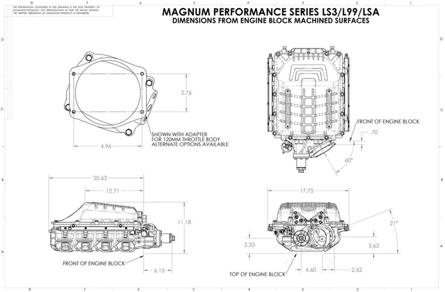 Magnuson Magnum TVS2650 Hot Rod LS3 Supercharger Kit