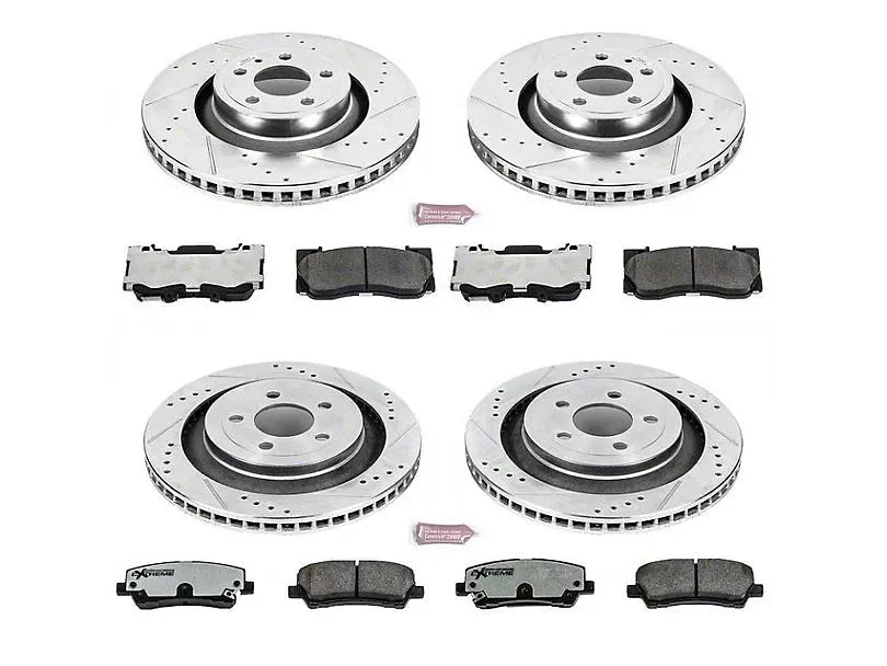 PowerStop Z26 Street Warrior Brake Upgrade Kit 15-23 Ford Mustang with 4 Piston Front (GT, EcoBoost)