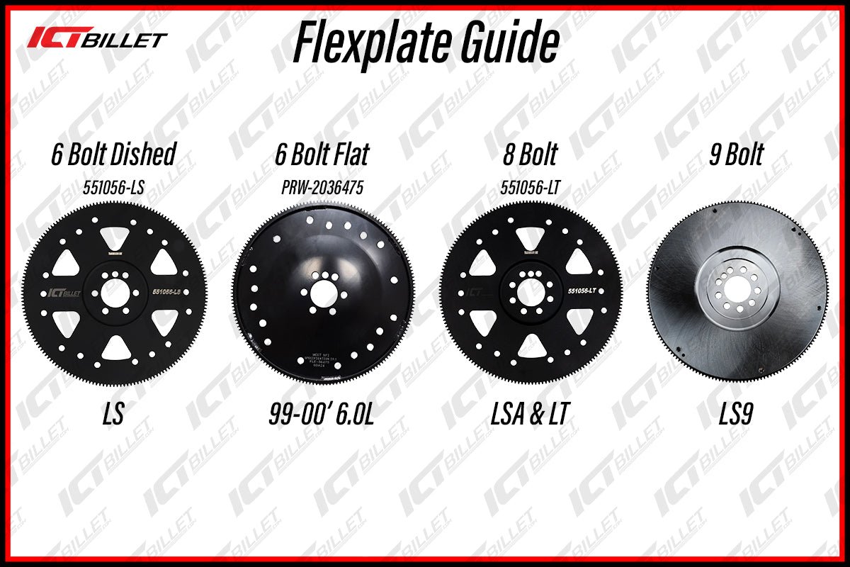 PRW - LS Flexplate w/ Bolts LS1 4L80E TH400 TH350 700R4 2004R Swap Flywheel SFI