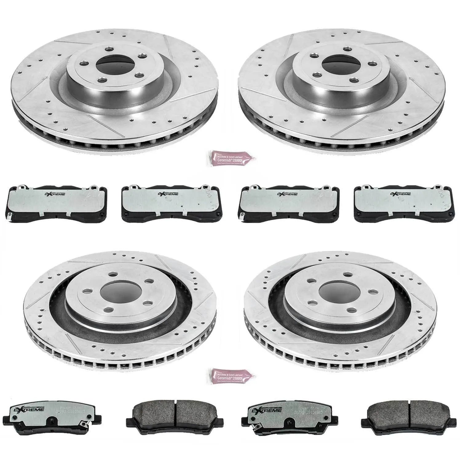 PowerStop Z26 Street Warrior Brake Upgrade Kit 15-23 Ford Mustang with 6 Piston PP1 Package