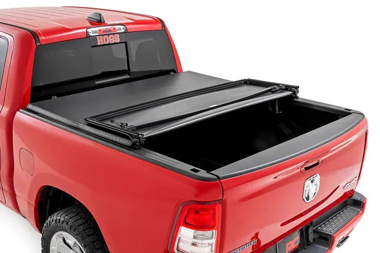Rough Country Soft Tri-Fold Bed Cover Ram 1500 / RHO TRX 2019-2027