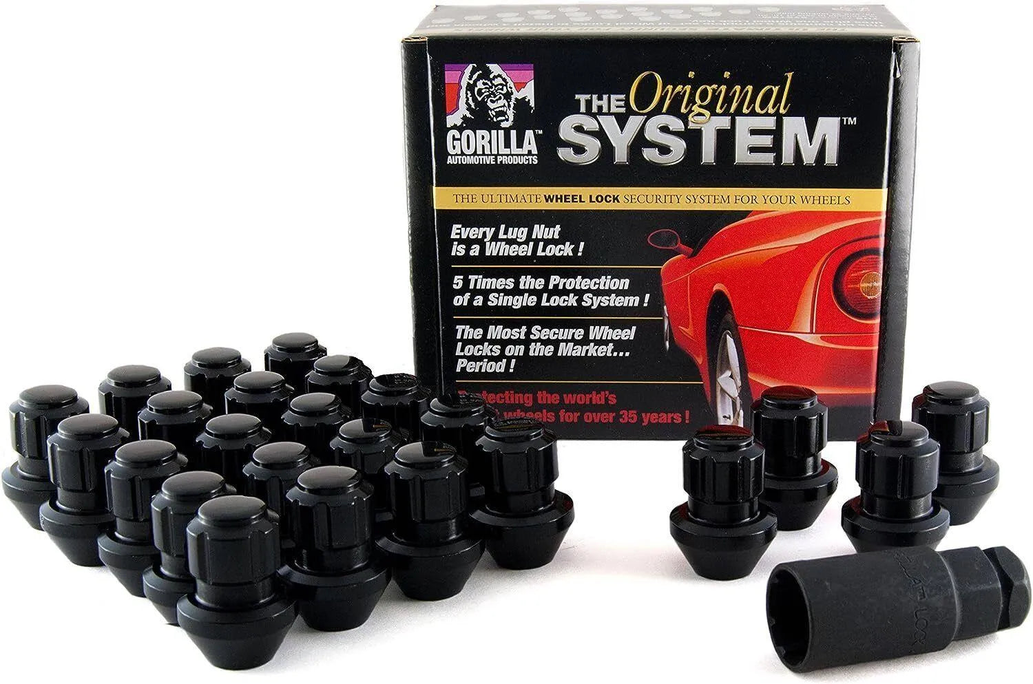 Gorilla Lug Nuts Black Wrangler JL / 392 / Rubicon