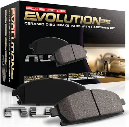 PowerStop 2024 Ford Mustang Front Z17 Evo Ceramic Pad w/Hardware (2 Piston Caliper)