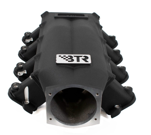 BTR TRINITY SERIES INTAKE MANIFOLD FOR LS3 ENGINES - BLACK - VERSION 2 INTAKE RUNNERS - TRA-3-BLK-P105-V2