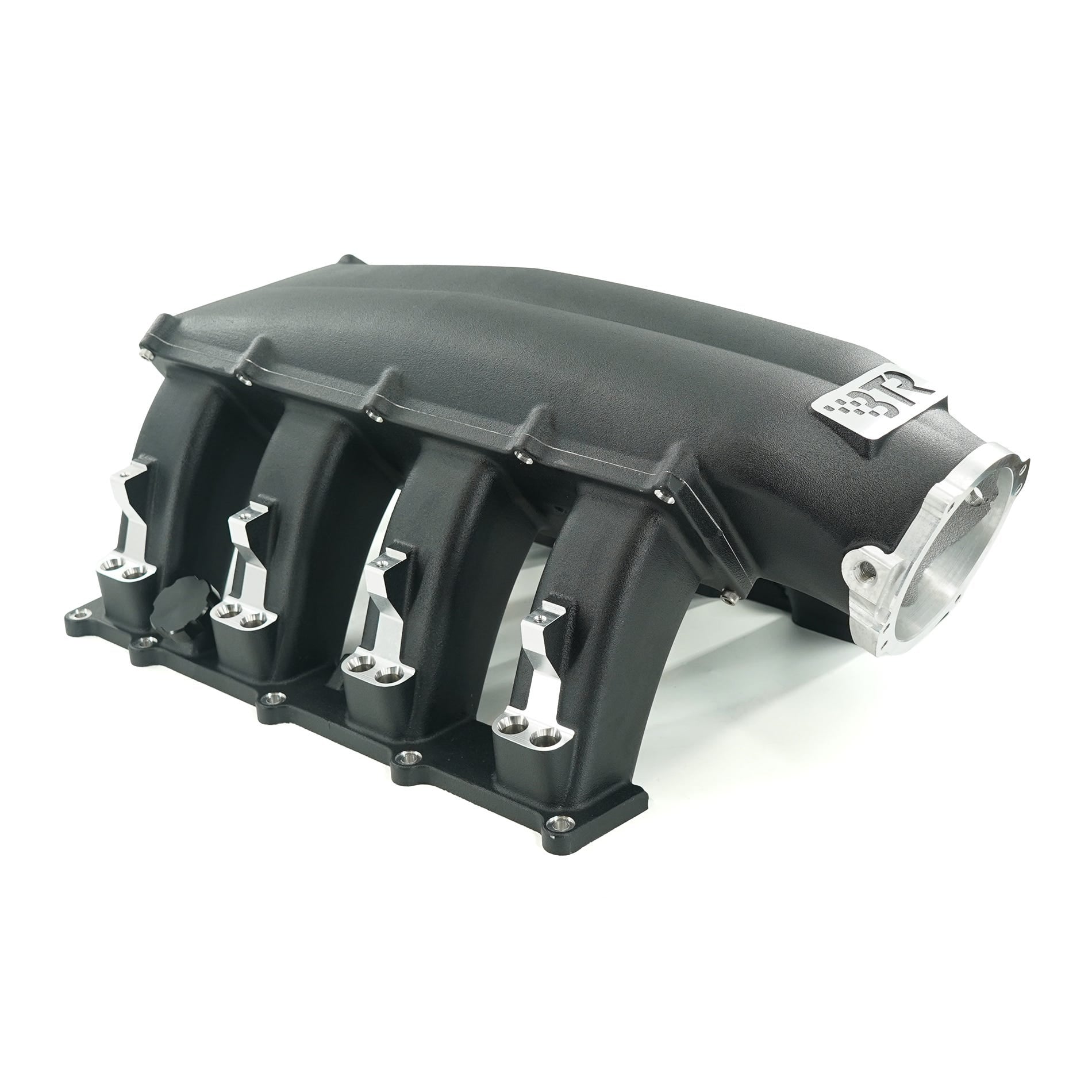 BTR TRINITY INTAKE MANIFOLD - HEMI 6.2 MID RUNNER - BLACK - DUAL INJECTOR - TRA-62HEMI-BLK-ML-2I