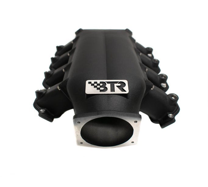 BTR TRINITY INTAKE MANIFOLD - GEN V LT4 WITH INJECTOR HOLES - BLACK - TRA-LT4-BLK