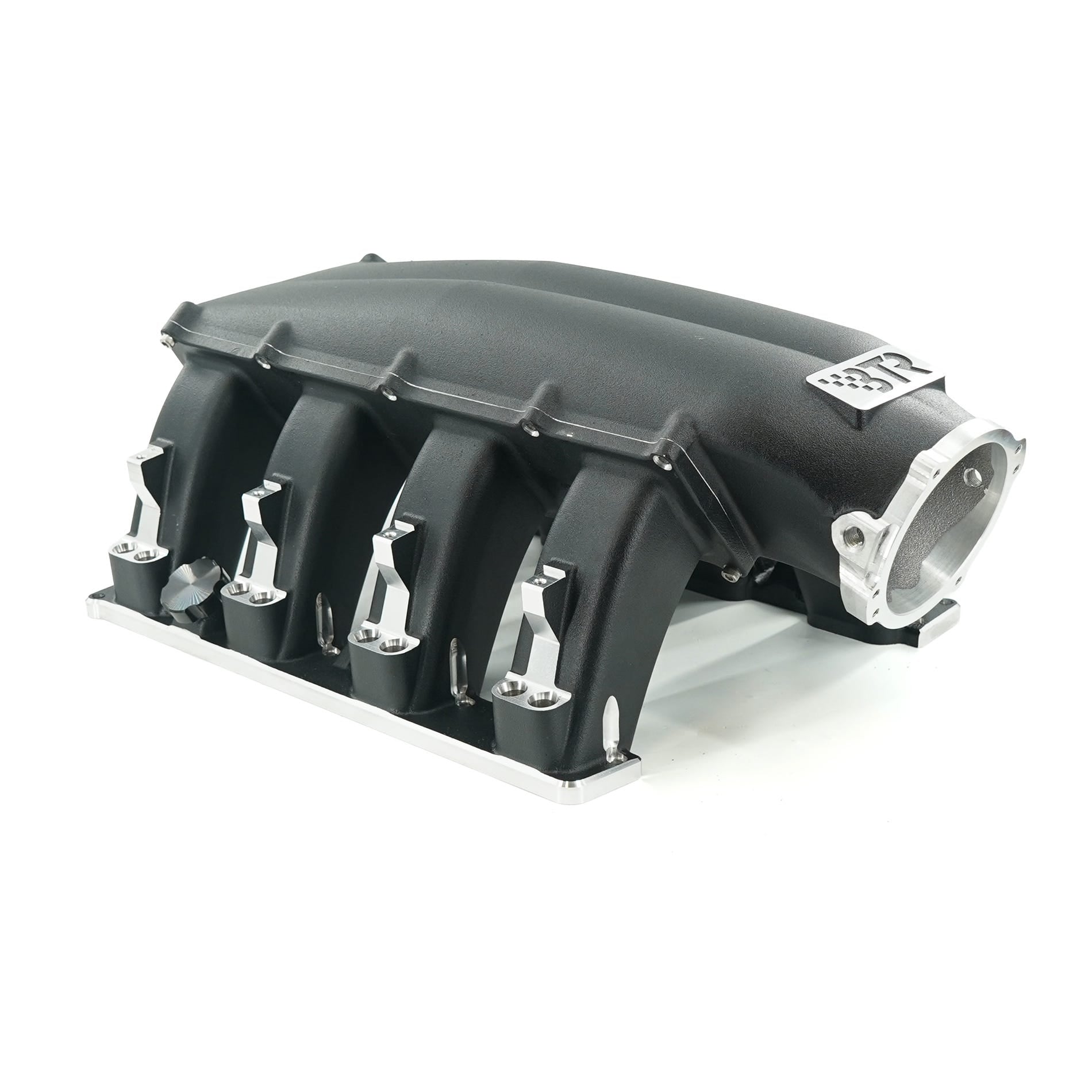 BTR TRINITY INTAKE MANIFOLD - HEMI 5.7/6.4 MID RUNNER - BLACK - DUAL INJECTOR - TRA-HEMI-BLK-ML-2I