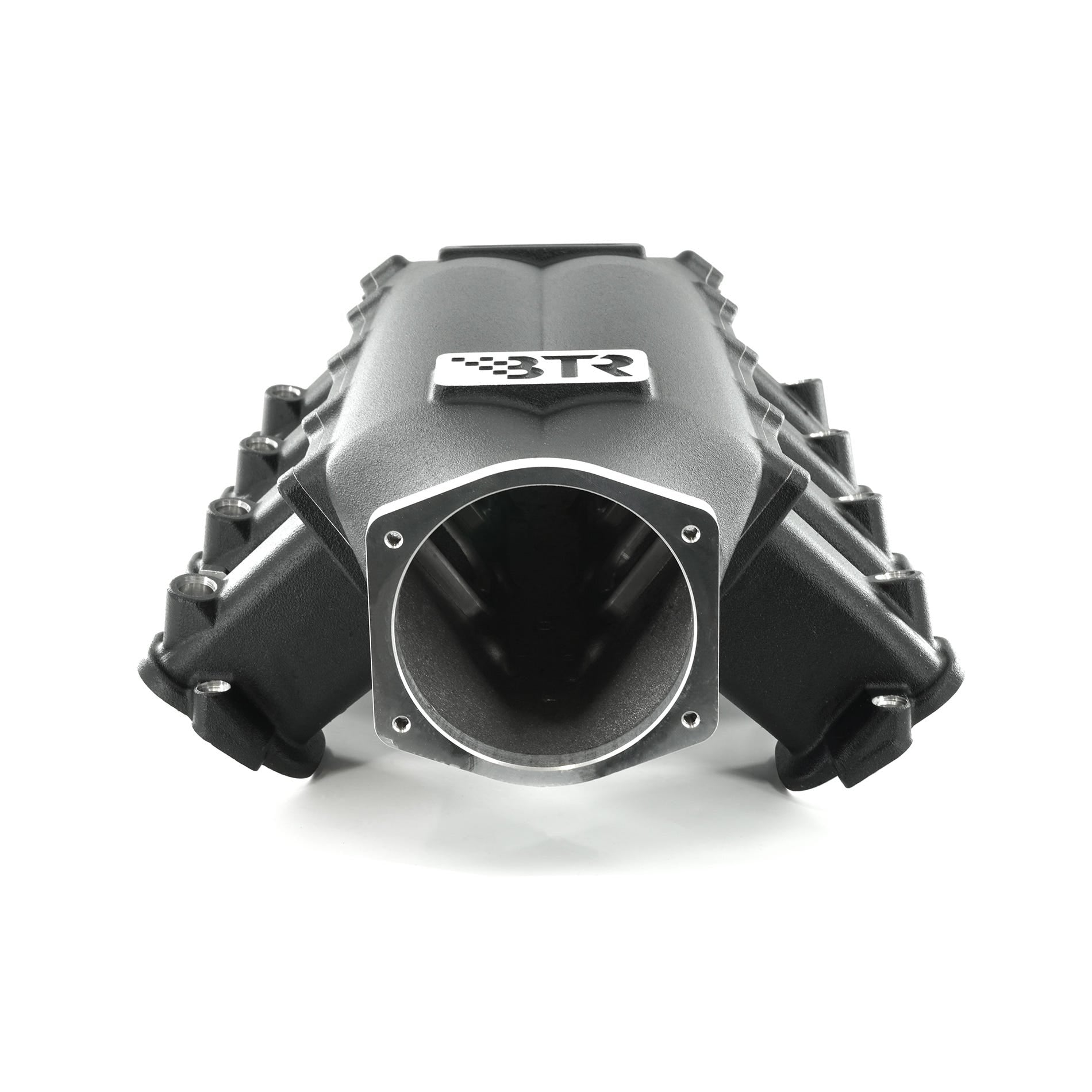 BTR TRINITY INTAKE MANIFOLD FOR LS7 ENGINES - BLACK - VERSION 2 RUNNERS - TRA-7-BLK-P105-V2
