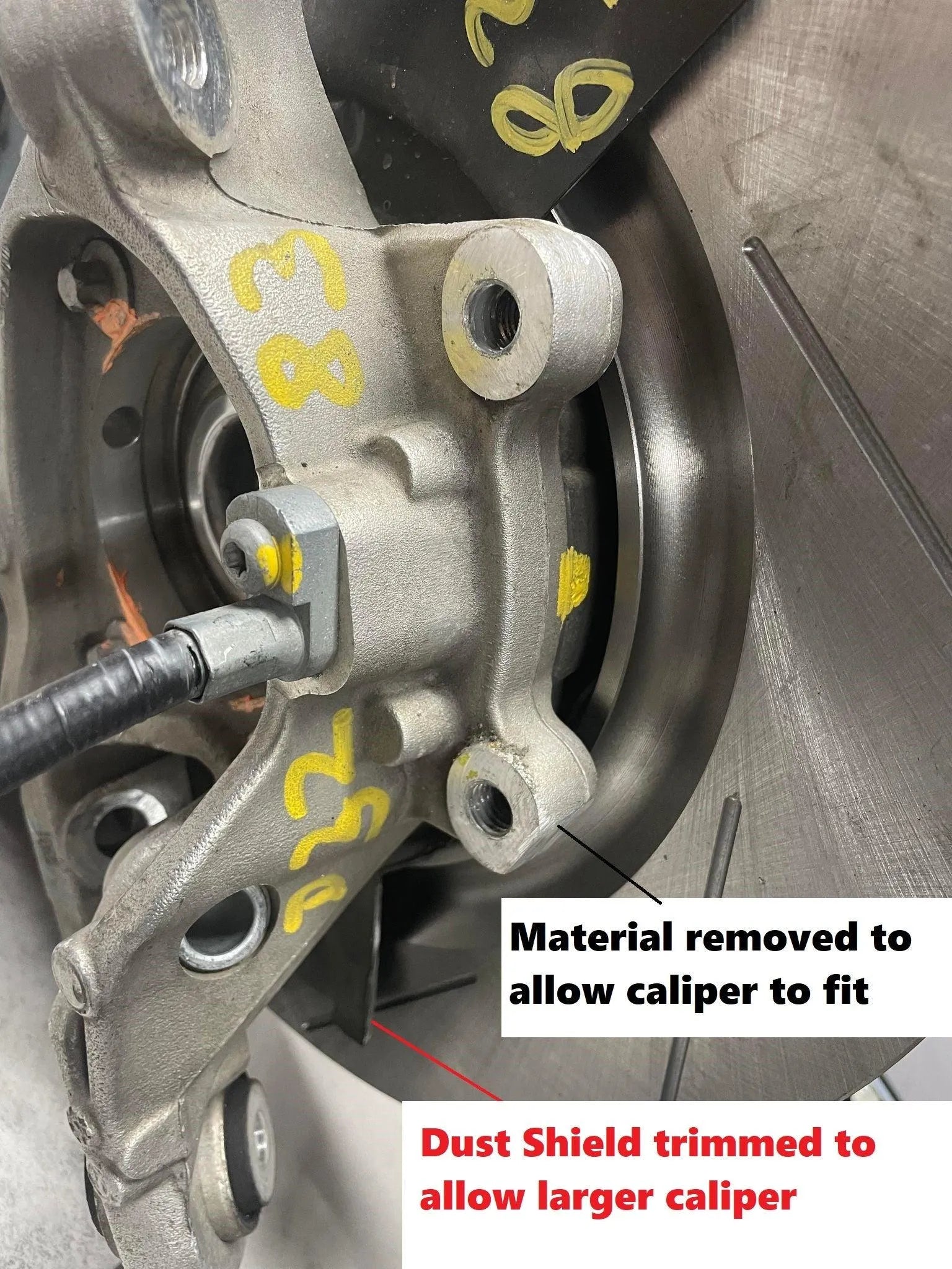 797 Performance- Near Bolt-On 2006-2023 Dodge Charger/ Challenger/ 300/ Magnum Rear Brembo Conversion Kit