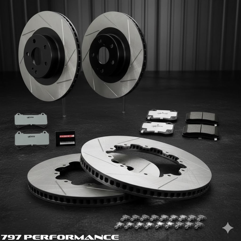 8pc Front & Rear Brake Rotors And Ceramic Pads Kit For Dodge Charger/Challenger/Magnum & Chrysler 300
