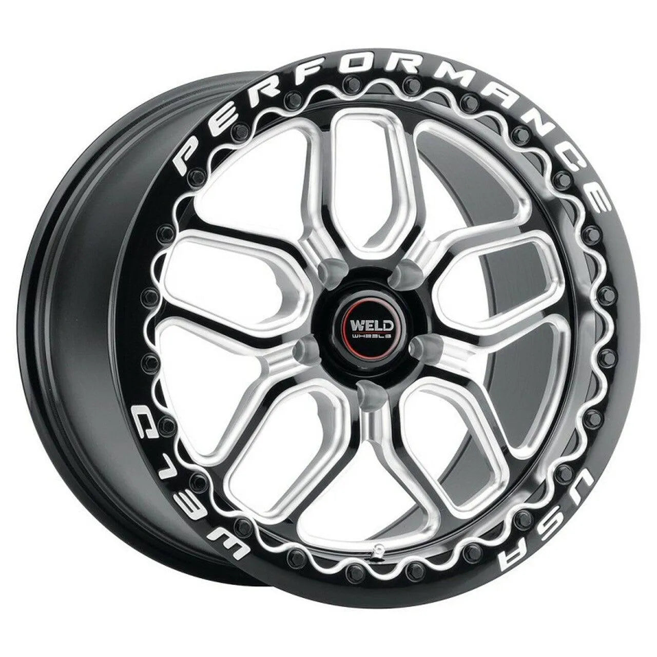 Weld Laguna Beadlock Drag Gloss Black Wheel S550 / S650 Mustang Fitment