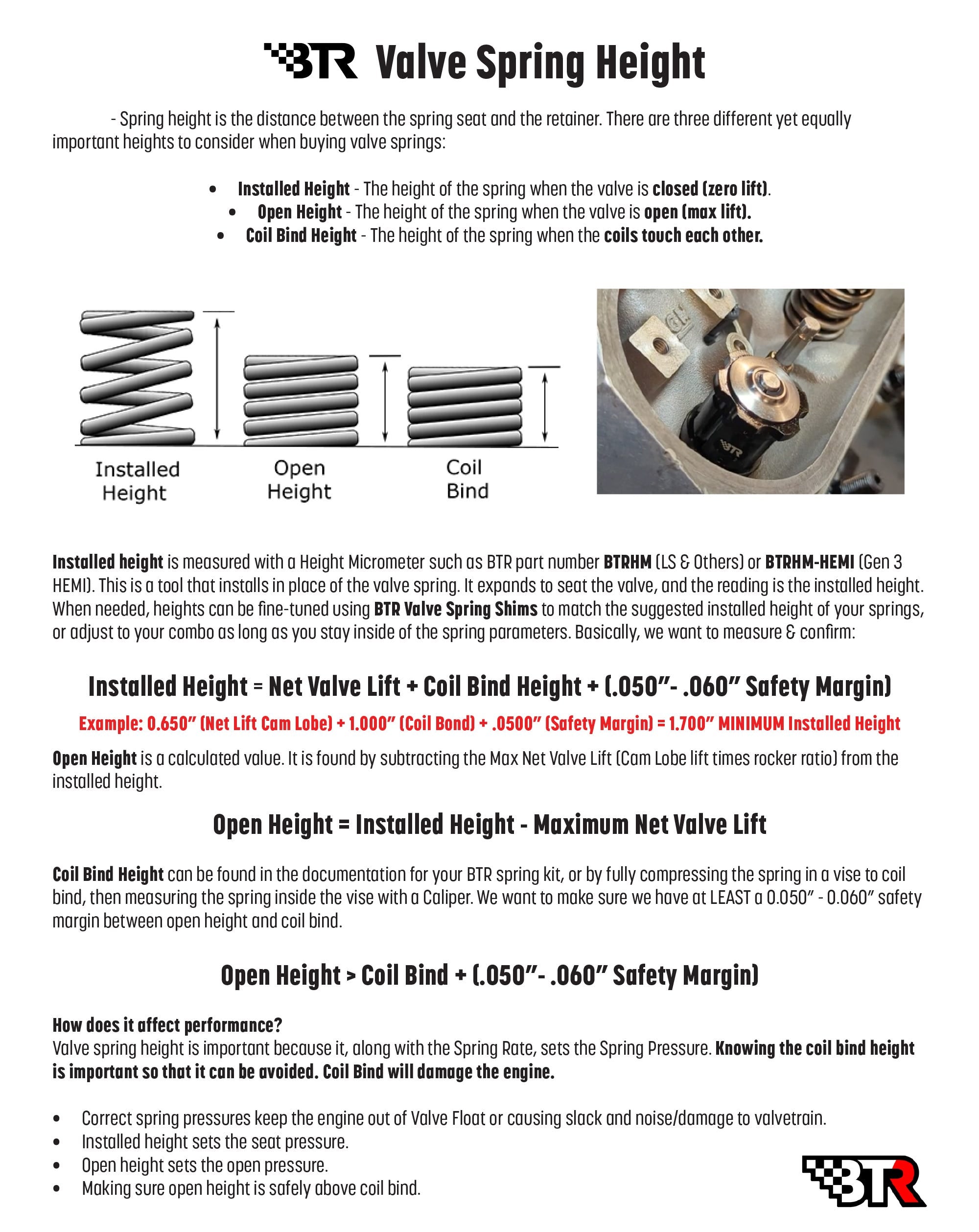 BTR GEN III HEMI VALVE HEIGHT MIC TOOL