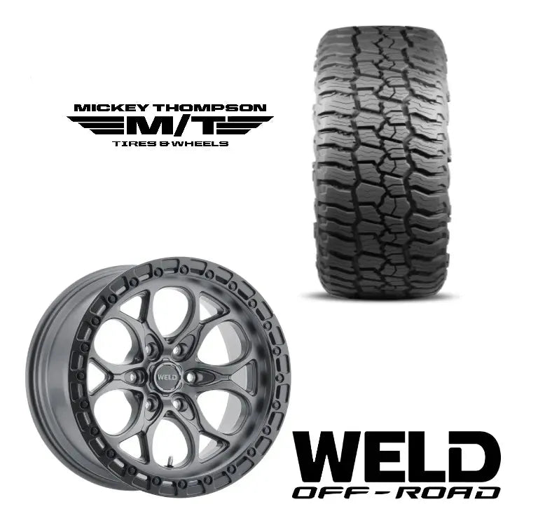 Weld Ledge & Mickey Thompson Baja Boss A/T Wheel & Tire Combo Ram 1500 / TRX/ RHO