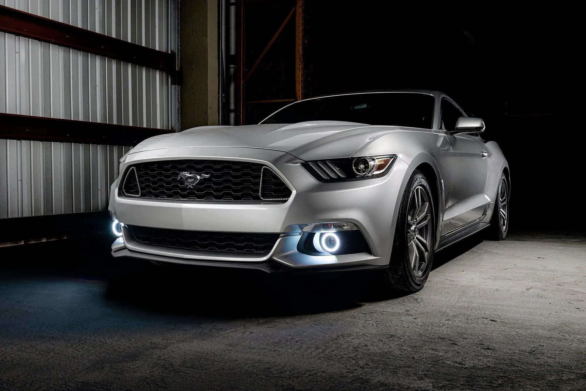 ORACLE Lighting 2015-2017 Ford Mustang Dynamic ColorSHIFT RGB+A Projector Surface Mount Fog Light Halo Kit