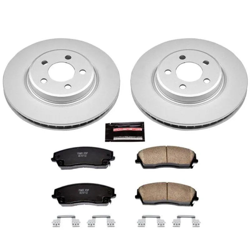 PowerStop 05-23 Chrysler 300/Charger/Challenger Front Z17 Evolution Geomet Coated Brake Kit(1 Piston Caliper)