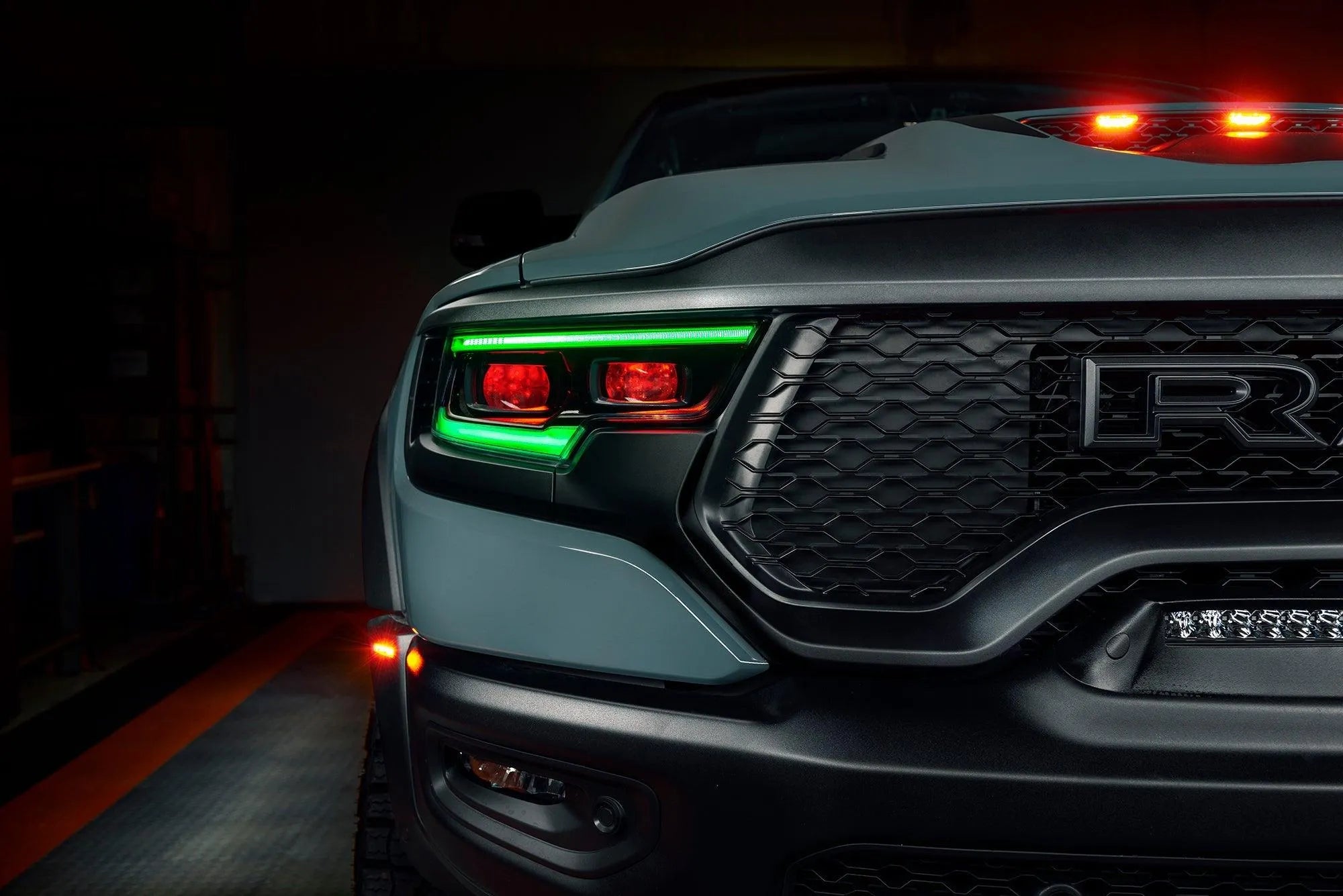 2019-2023 Ram 1500 TRX ORACLE RGBW+A Headlight DRL Upgrade Kit - LED Projector Headlights