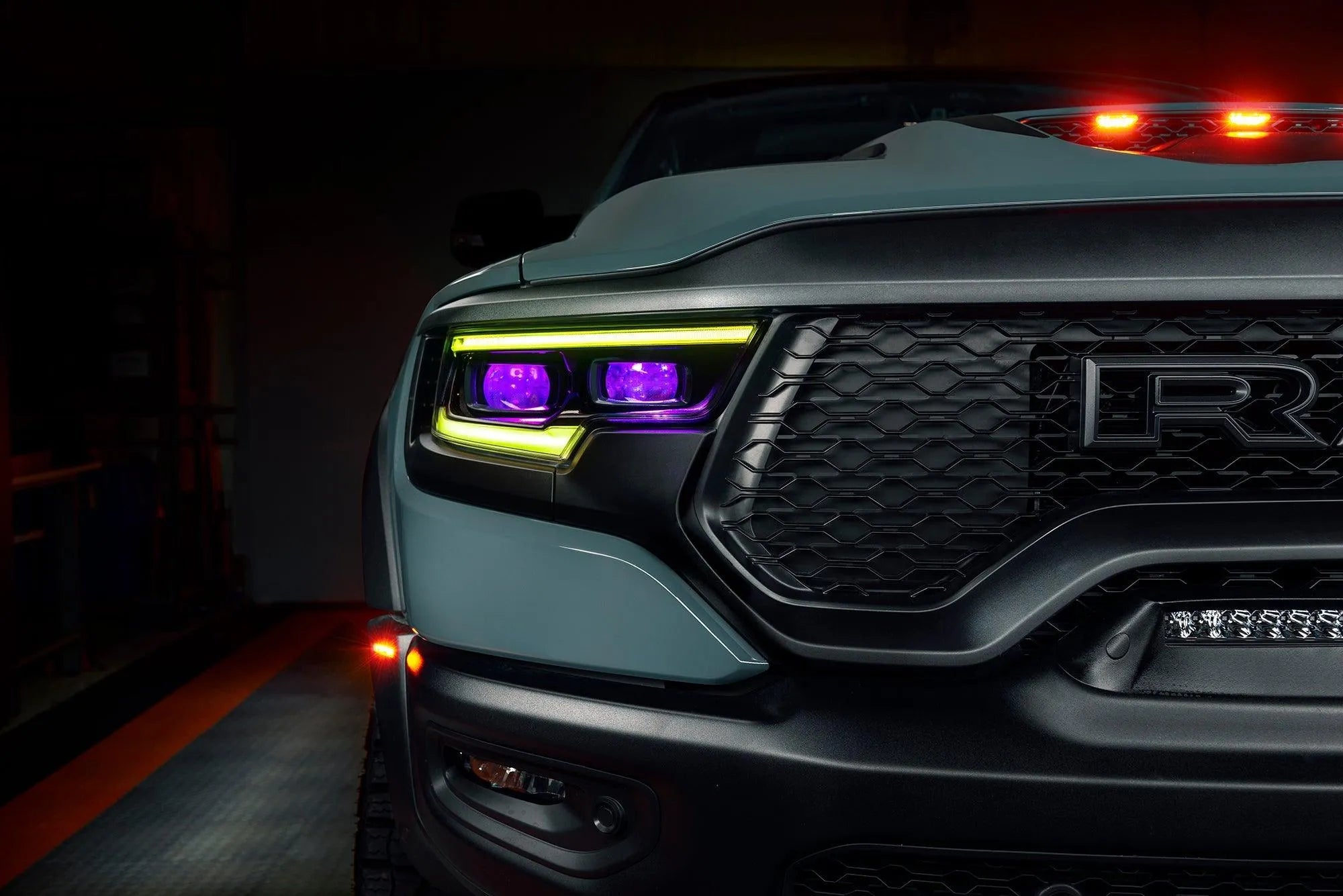 2019-2023 Ram 1500 TRX ORACLE RGBW+A Headlight DRL Upgrade Kit - LED Projector Headlights