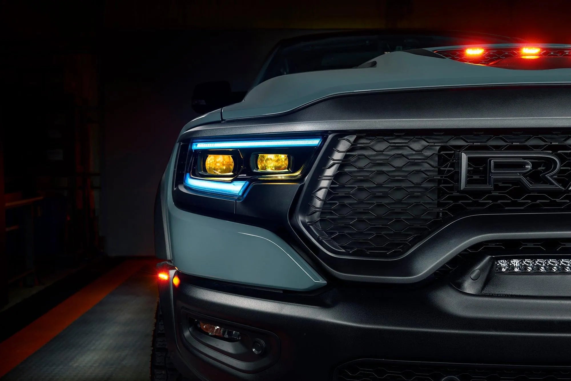 2019-2023 Ram 1500 TRX ORACLE RGBW+A Headlight DRL Upgrade Kit - LED Projector Headlights