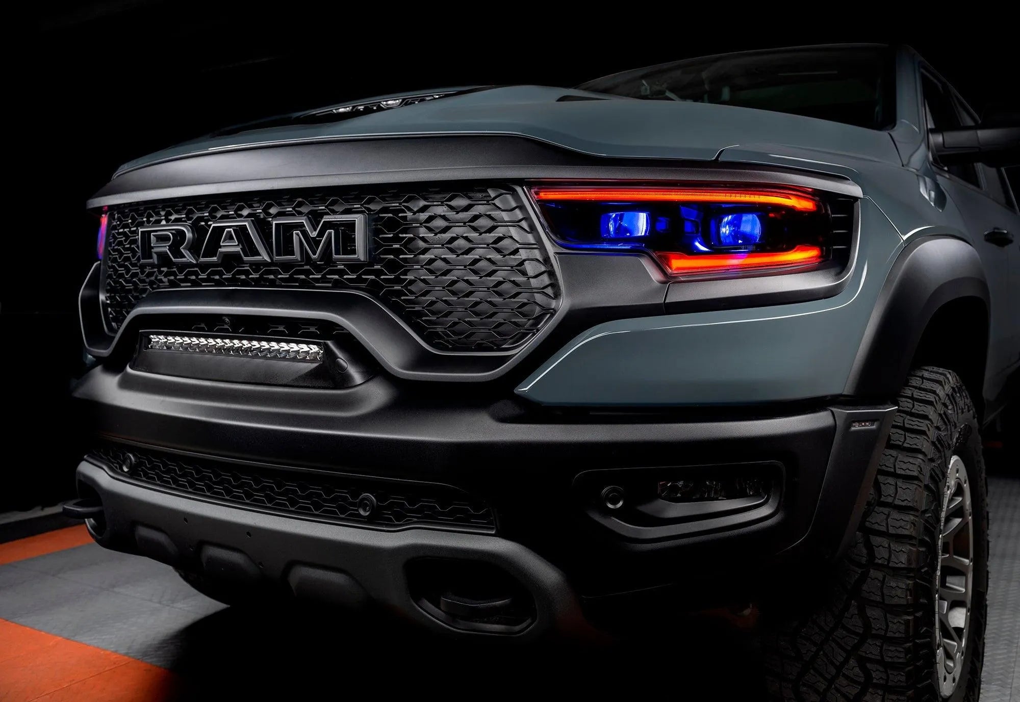 2019-2023 Ram 1500 TRX ORACLE RGBW+A Headlight DRL Upgrade Kit - LED Projector Headlights