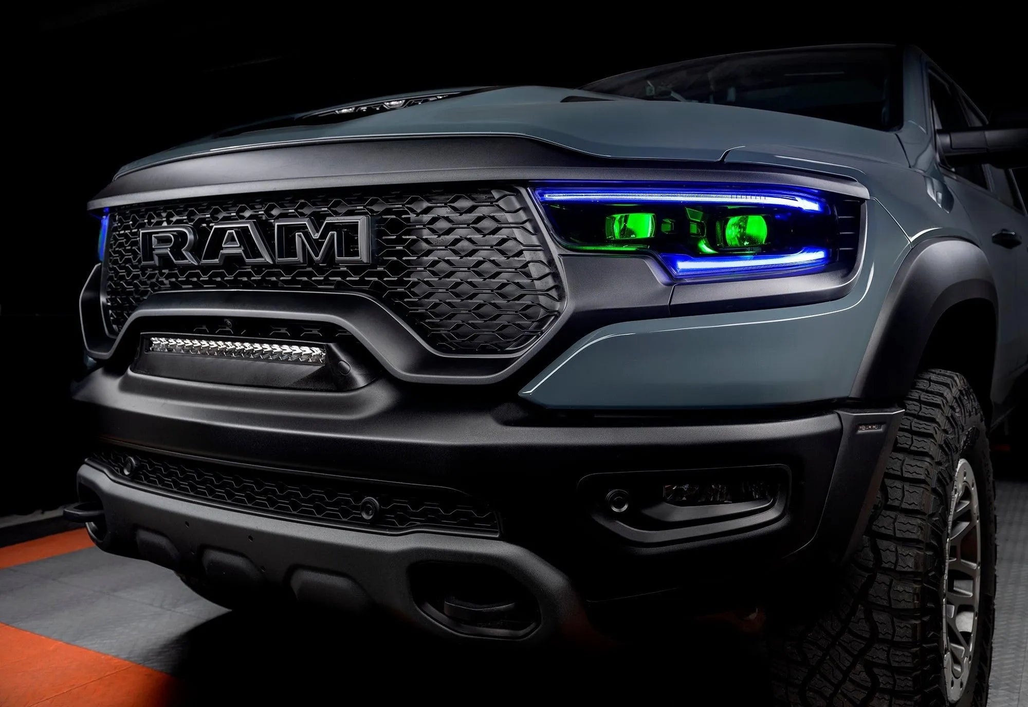 2019-2023 Ram 1500 TRX ORACLE RGBW+A Headlight DRL Upgrade Kit - LED Projector Headlights