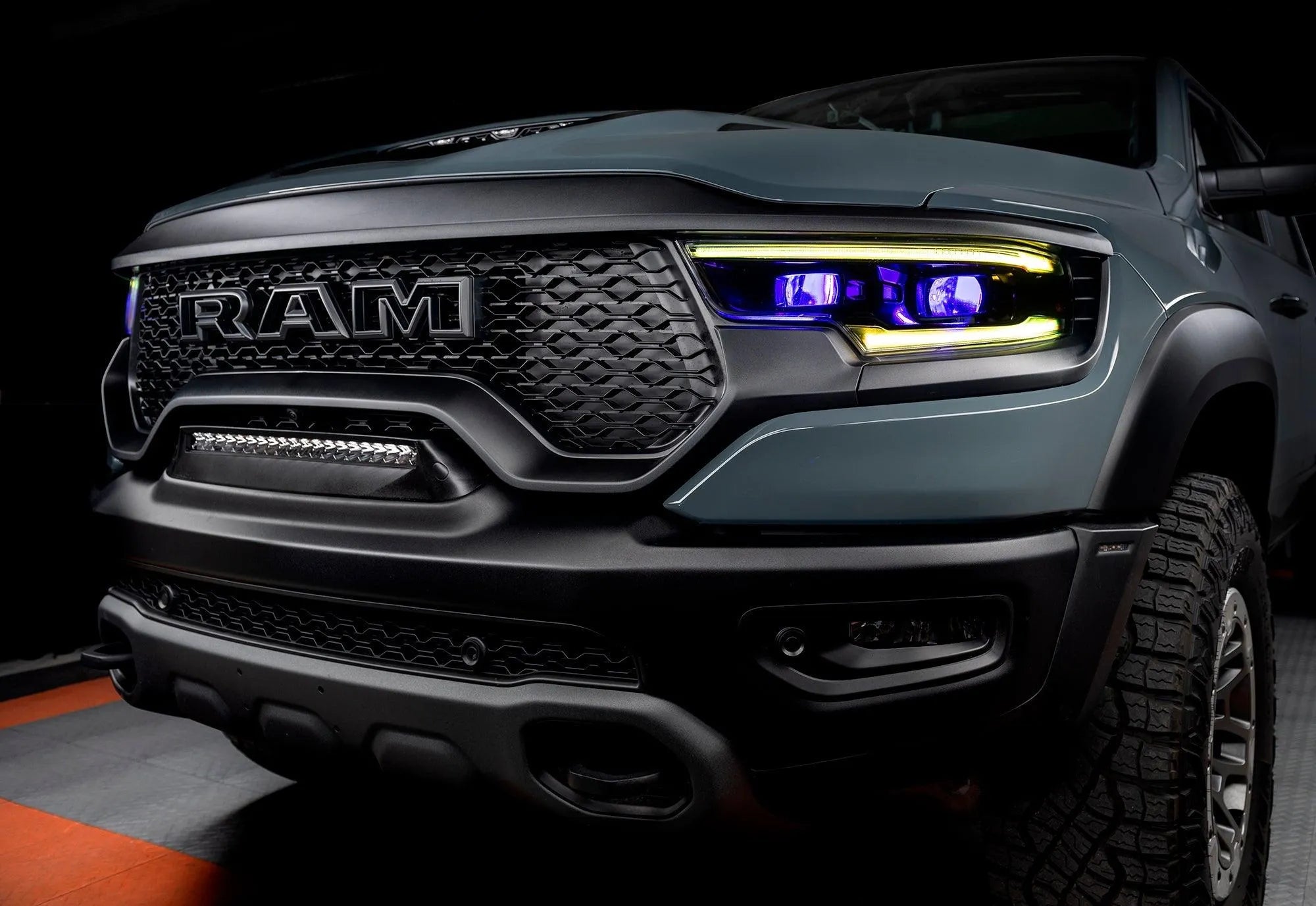2019-2023 Ram 1500 TRX ORACLE RGBW+A Headlight DRL Upgrade Kit - LED Projector Headlights
