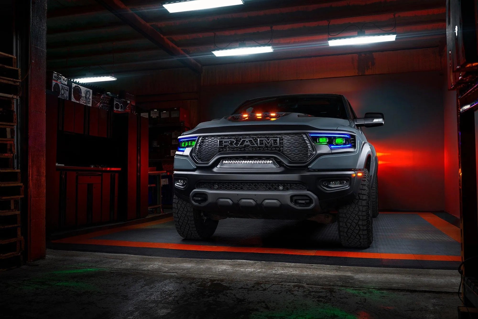 2019-2023 Ram 1500 TRX ORACLE RGBW+A Headlight DRL Upgrade Kit - LED Projector Headlights
