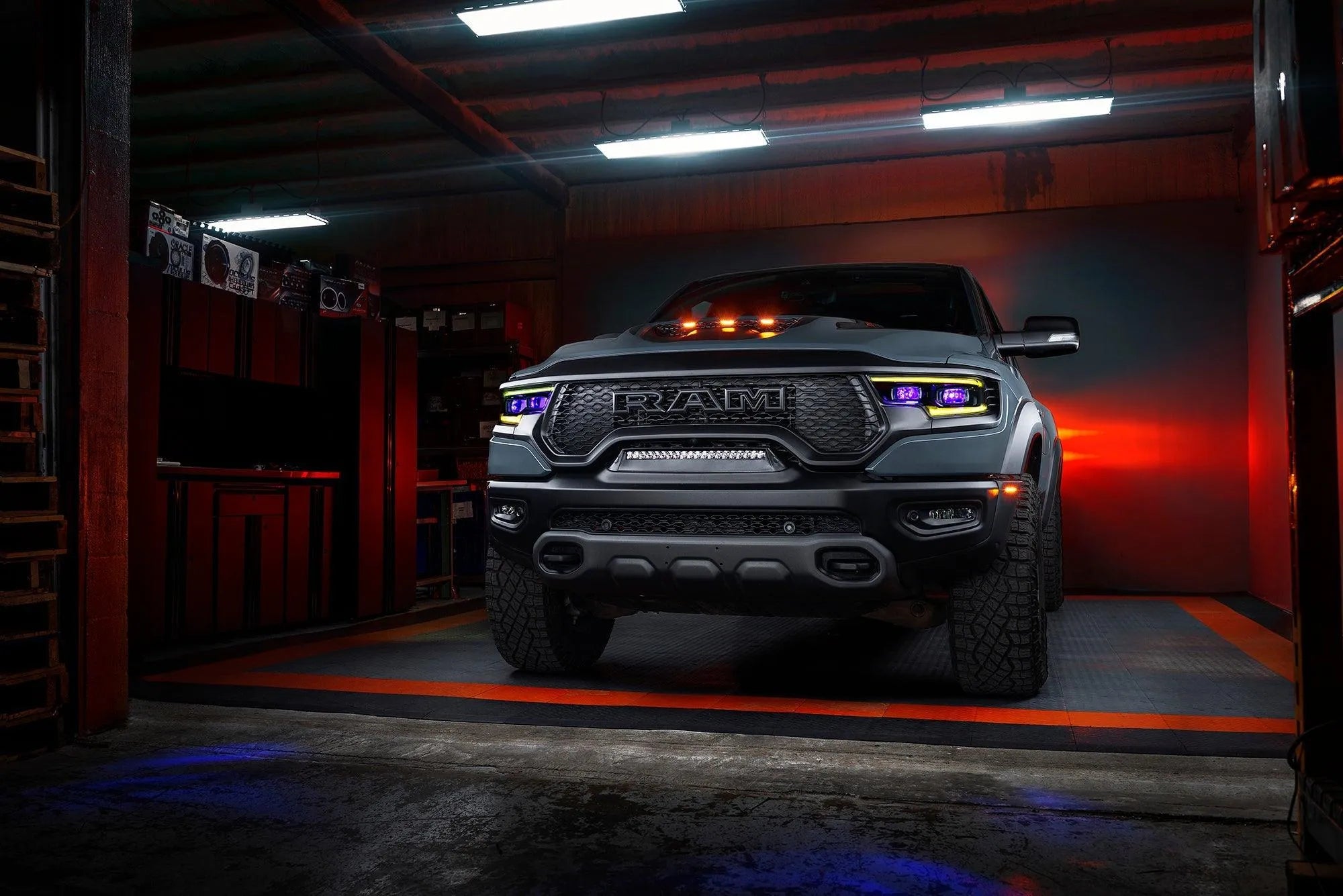 2019-2023 Ram 1500 TRX ORACLE RGBW+A Headlight DRL Upgrade Kit - LED Projector Headlights